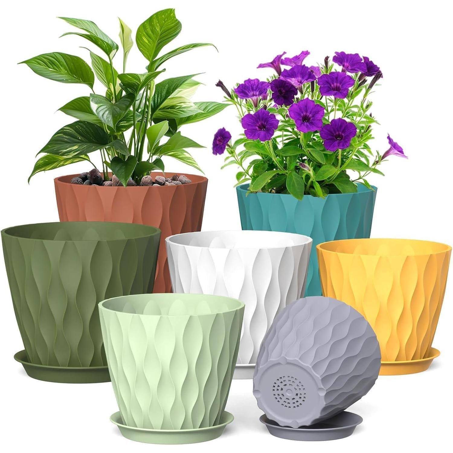 LuxusKollektion Blumentopf Blumentopf Set 7-teilig, 7 Farben/Größen
