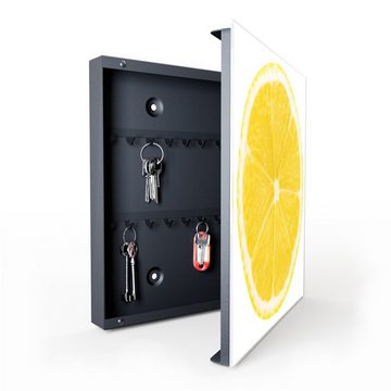Primedeco Schlüsselkasten Magnetpinnwand mit Glasfront Zitronenscheibe (1 St)