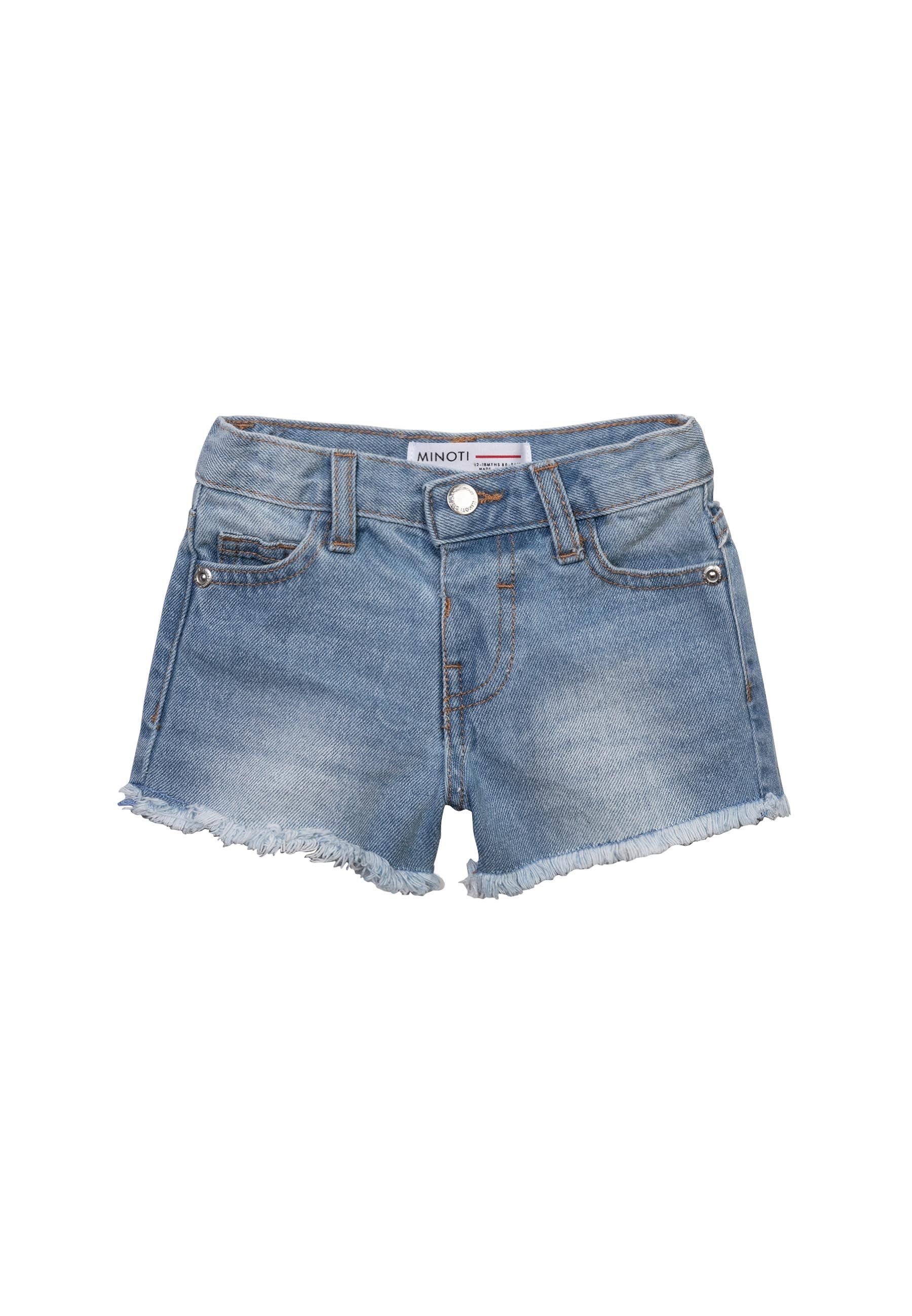 MINOTI Jeansshorts Jeans (1y-14y) Shorts Kurze Denim-Hellblau
