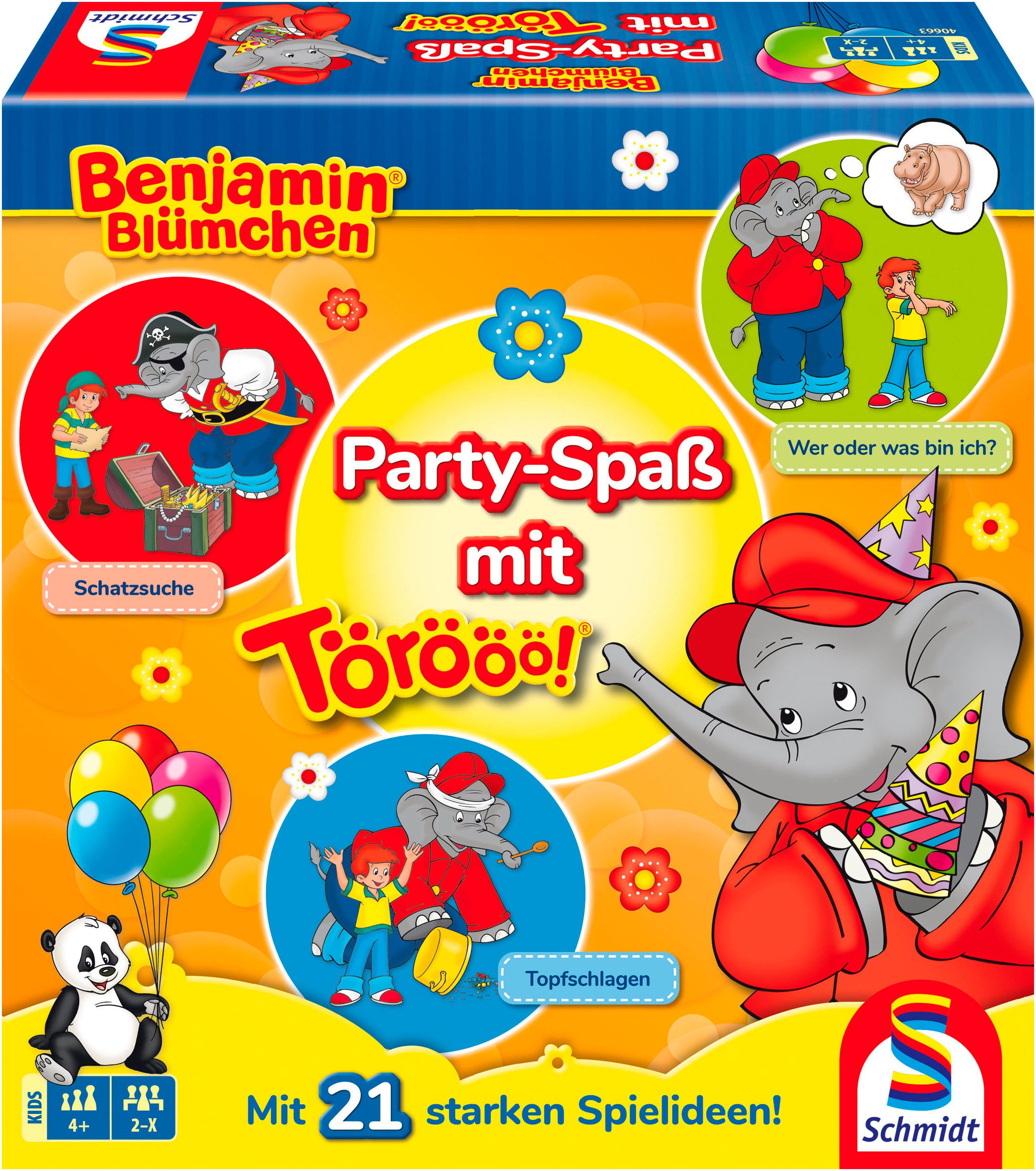 Schmidt Spiele Spielesammlung Benjamin Blümchen, Party-Spaß mit Törööö!, Kinderspiel