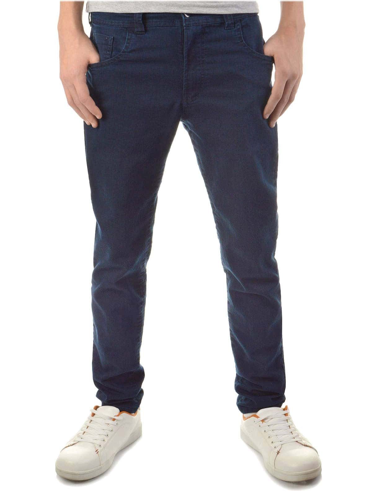 Jeans Jungen elastischem (1-tlg) Bund Bund mit Blau Verstellbarer BEZLIT Casual 5-Pocket-Jeans