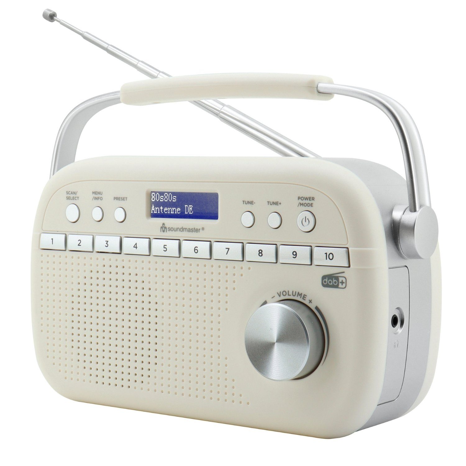 Soundmaster DAB280BE tragbares Digitalradio DAB+ UKW-RDS Kopfhörerbuchse Retro Digitalradio (DAB)