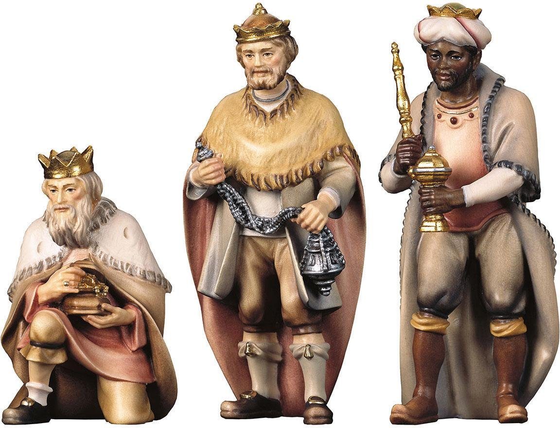 ULPE WOODART Krippenfigur Hl. Drei Könige, Weihnachtsdeko (Set, 3 St), Handarbeit, hochwertige Holzschnitzkunst | Weihnachtskrippen