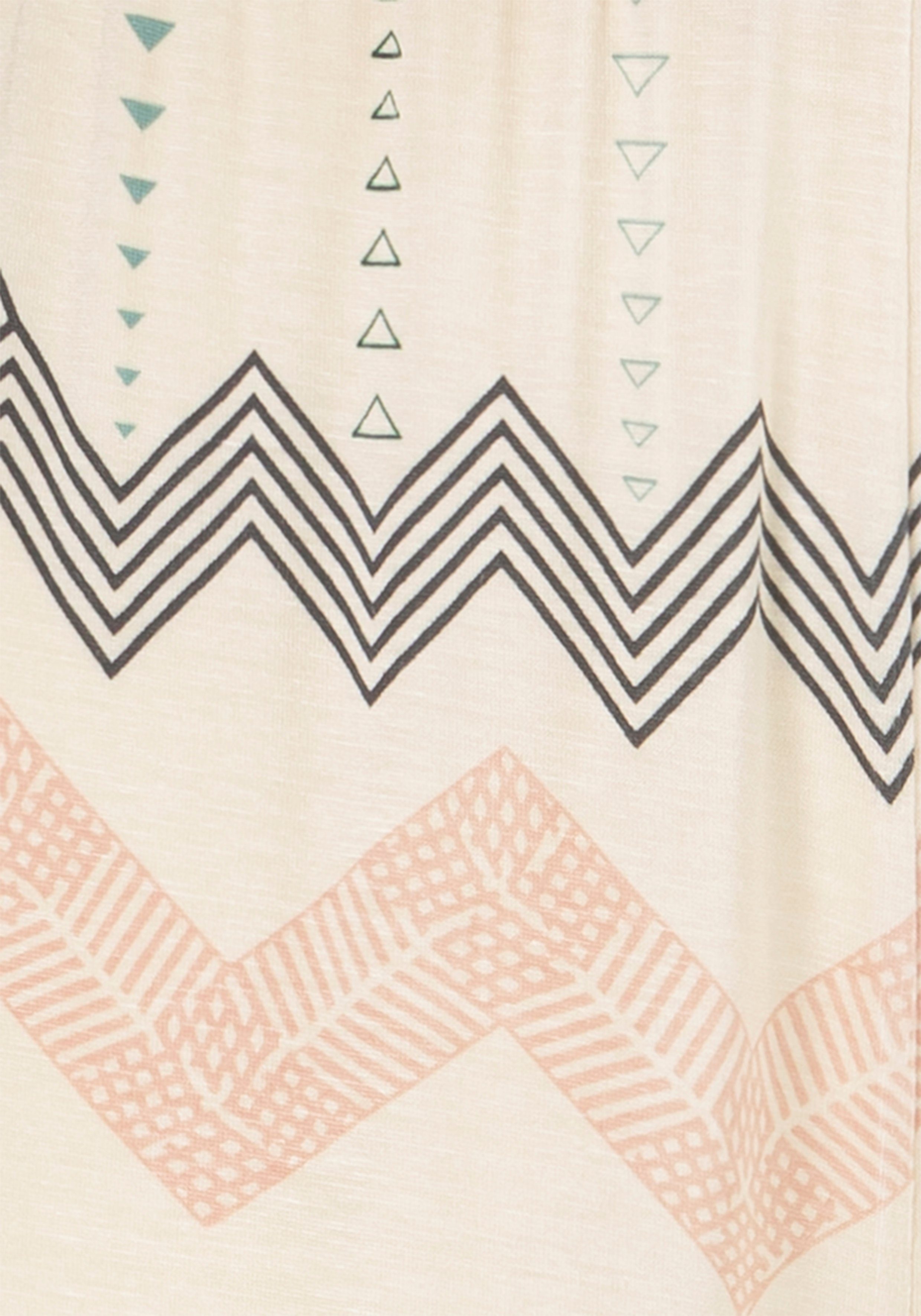 LASCANA Pyjamahose mit grafischem Zick-Zack Muster