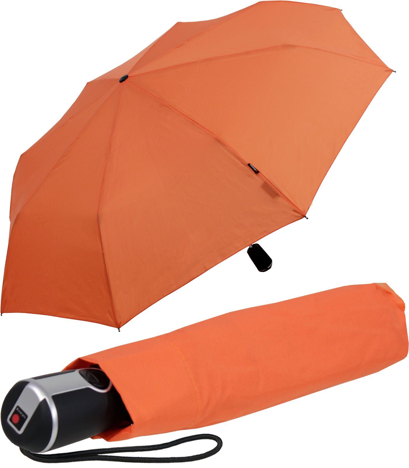 Duomatic Auf-Zu-Automatik, orange Taschenregenschirm Begleiter Knirps® der große, Large stabile mit