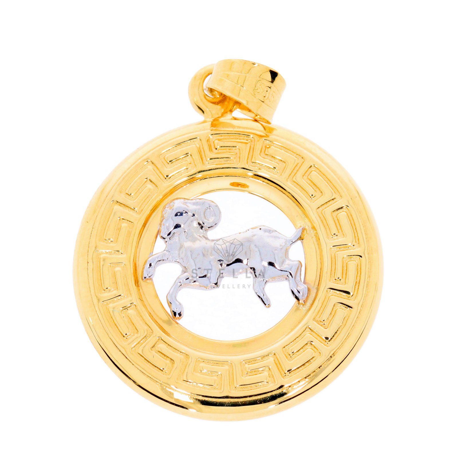 Stella-Jewellery Kettenanhänger Sternzeichen Anhänger 585 Gold Horoskop 14 Karat (inkl. Etui), Sternzeichen Anhänger Widder (21.03. - 20.04)