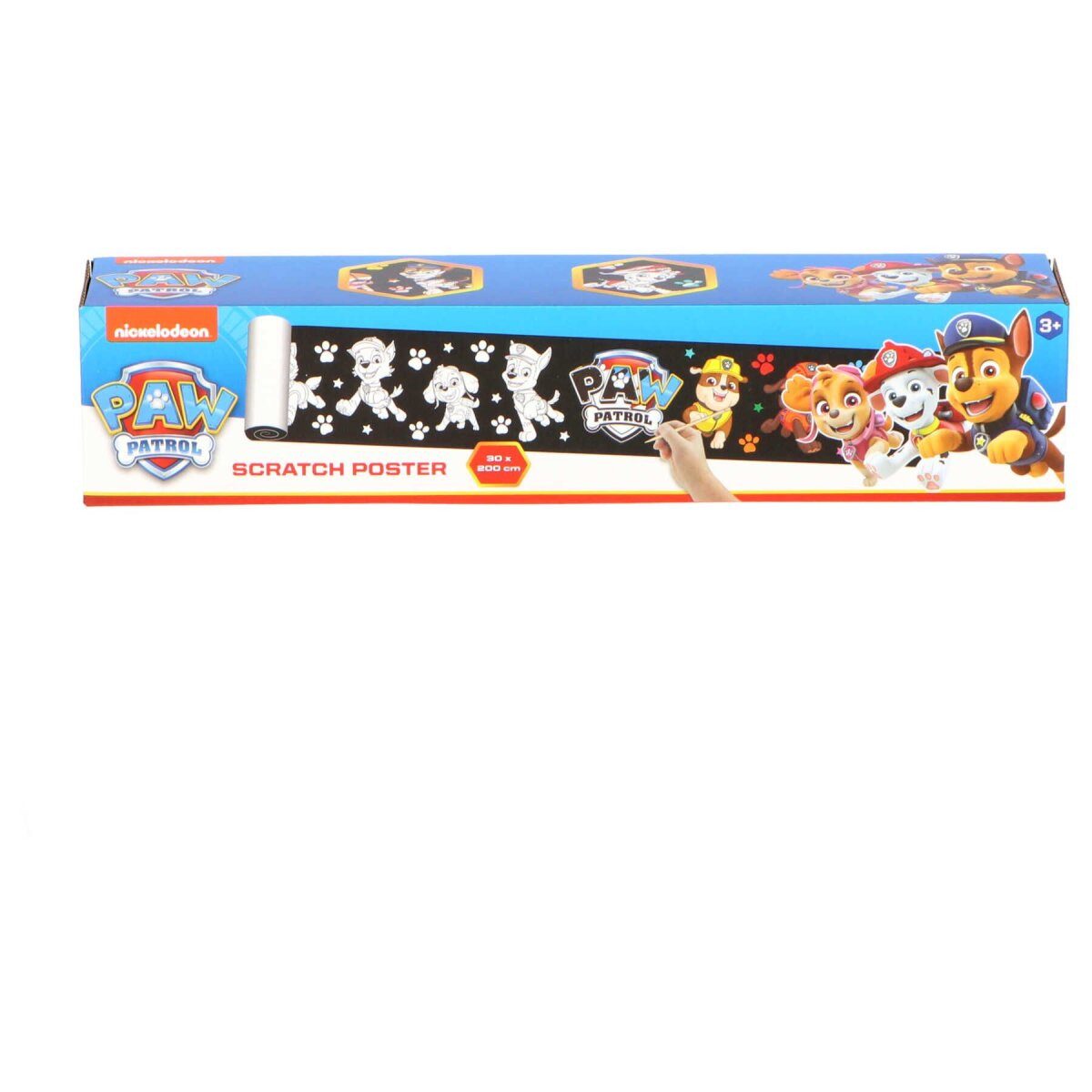 PAW PATROL Kreativset Paw Patrol Kratzbild 200 cm Fantastisches Kratz-Poster