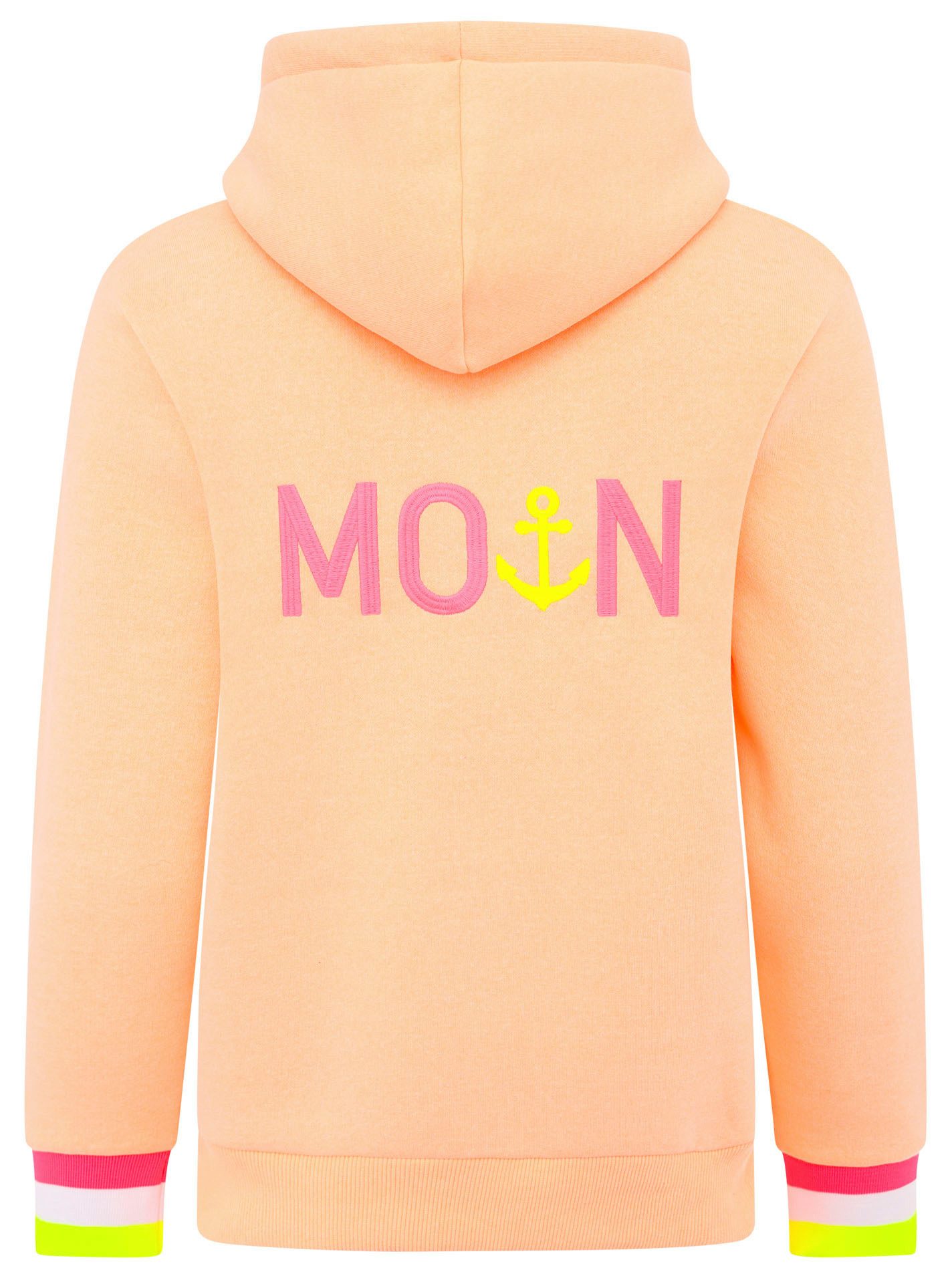 Zwillingsherz Kapuzensweatjacke Hoodiejacke Moin" Mit Kapuze