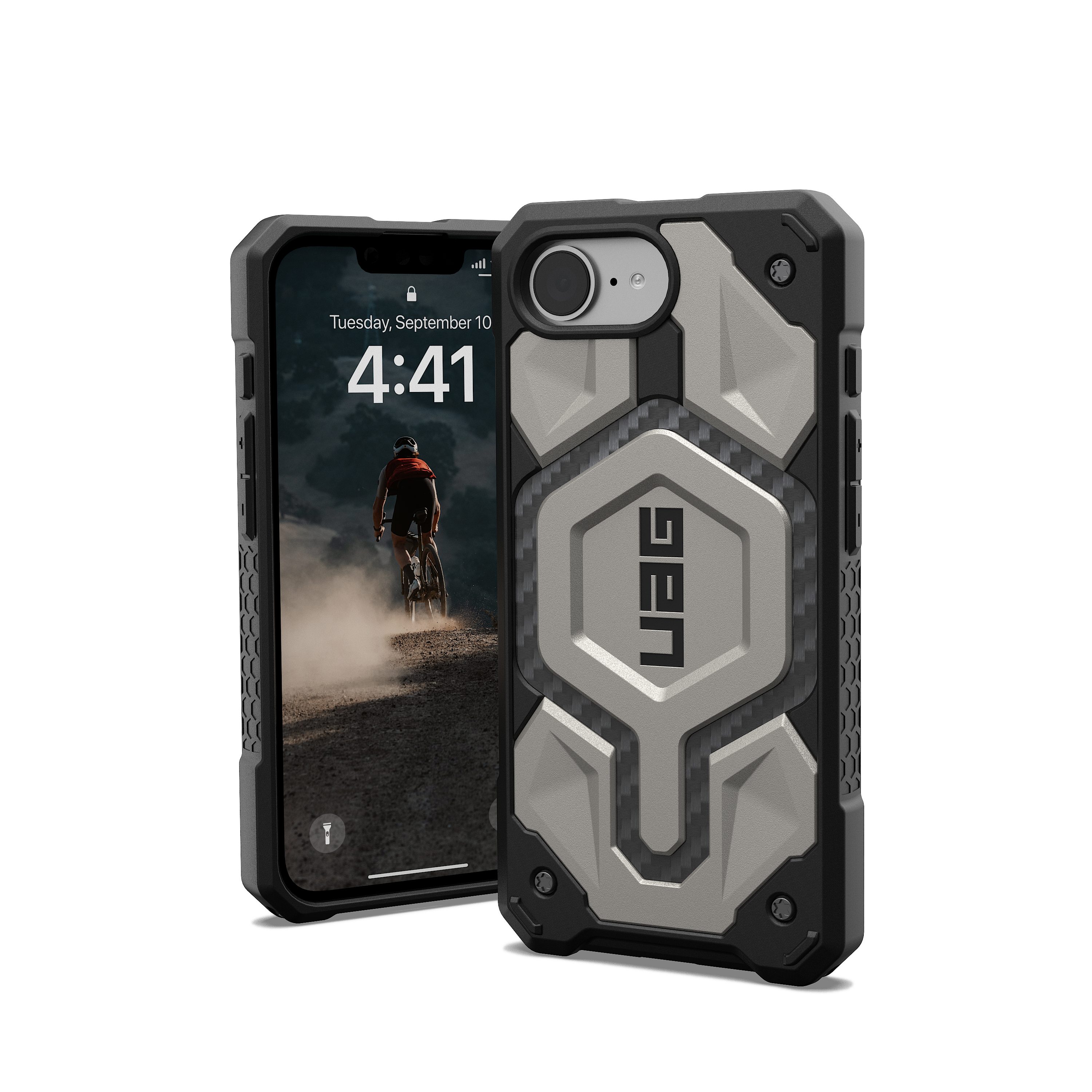 Urban Armor Gear Smartphone-Hülle Monarch Pro - iPhone 16e / iPhone 17e Hülle MagSafe, [Magnetring, Fallschutz nach Militärstandard]