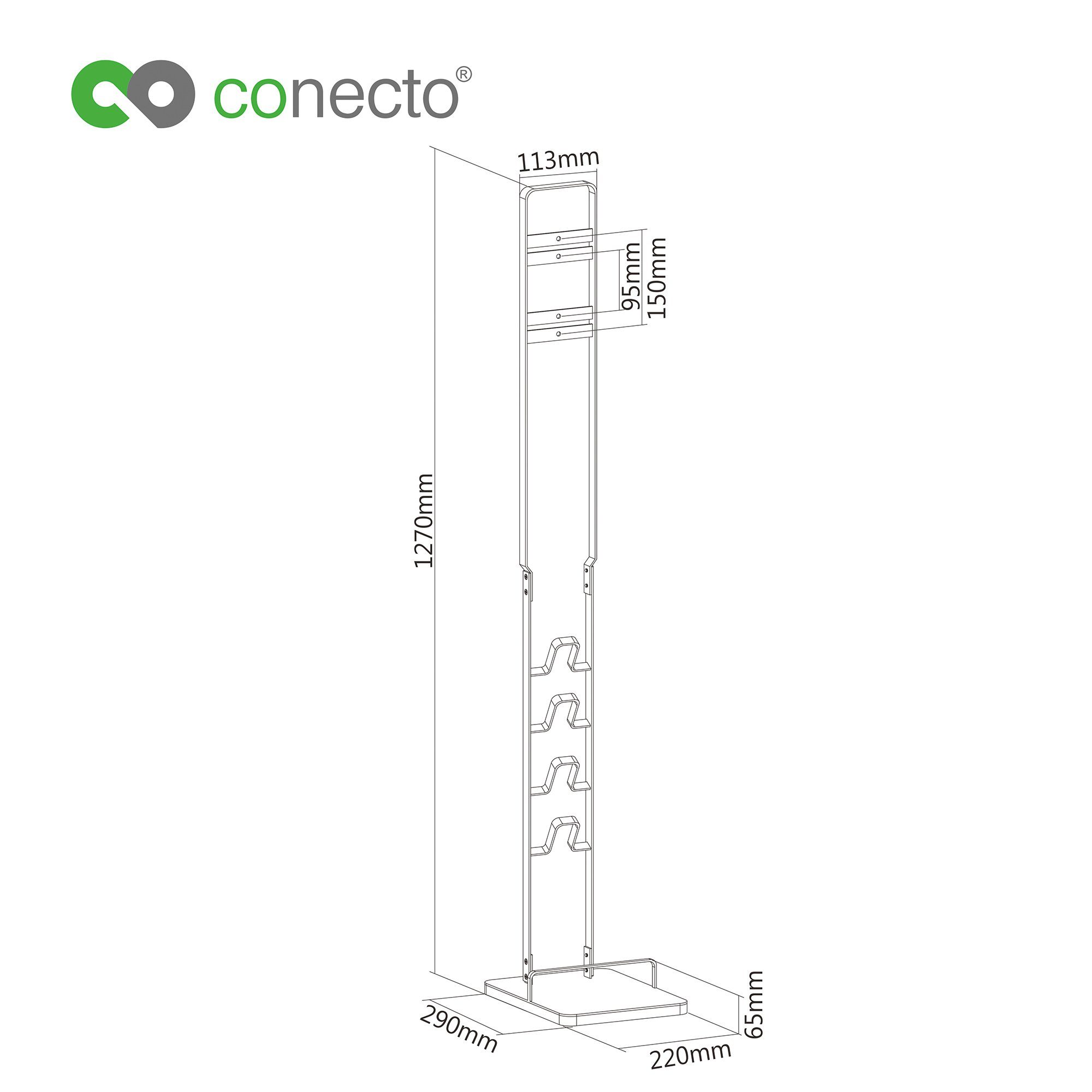 conecto Halterung conecto® Staubsaugerständer für Dyson® Staubsauger