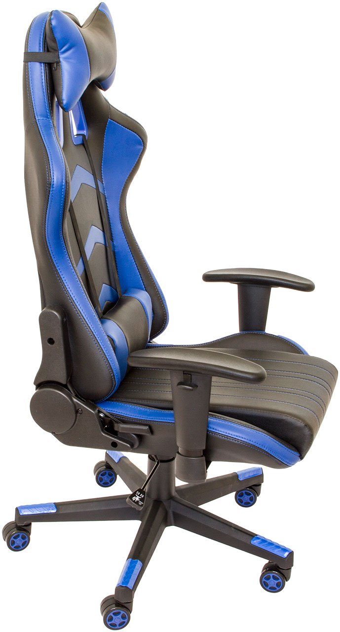 NATIV Haushalt Gaming-Stuhl Gaming-Stuhl mit Nachen- und Rückenkissen  (Stück), Nacken- und Rückenkissen verstellbar, Racing Design, verstellbare  Rückenlehne, Wipp-Mechanismus | Gaming-Stühle