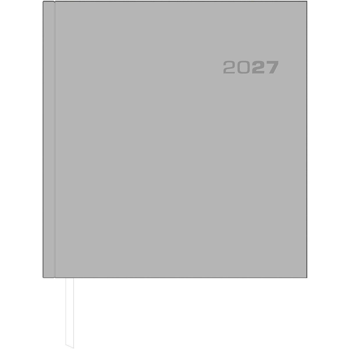 ZETTLER Buchkalender Wochenbuch Sekretär 786 20x21cm 1 Woche/2 Seiten anthrazit 2027