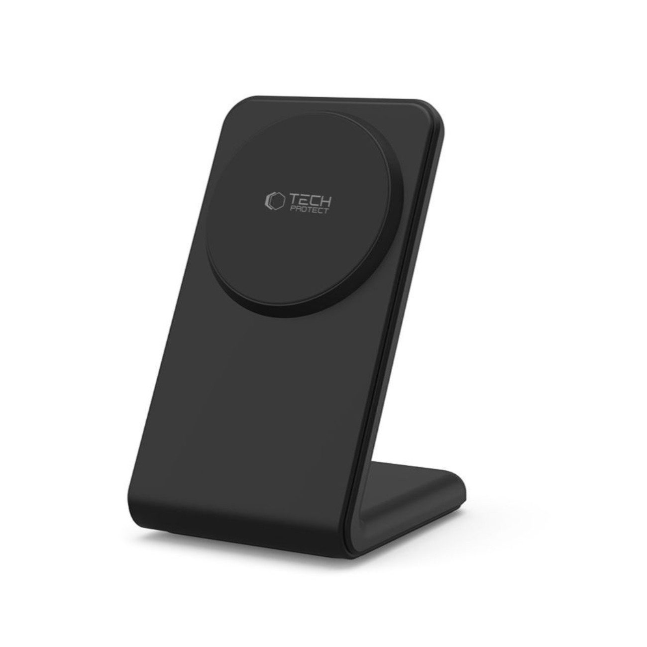 TECH PROTECT QI15W-A38 Induktions-Ladegerät (2000 mA, 2-teiliges Set, 2-teiliges Set mit Ladegerät und USB-C/USB-C-Kabel, MagSafe-Ladegerät mit 15W Schnellladefunktion und Ständer)