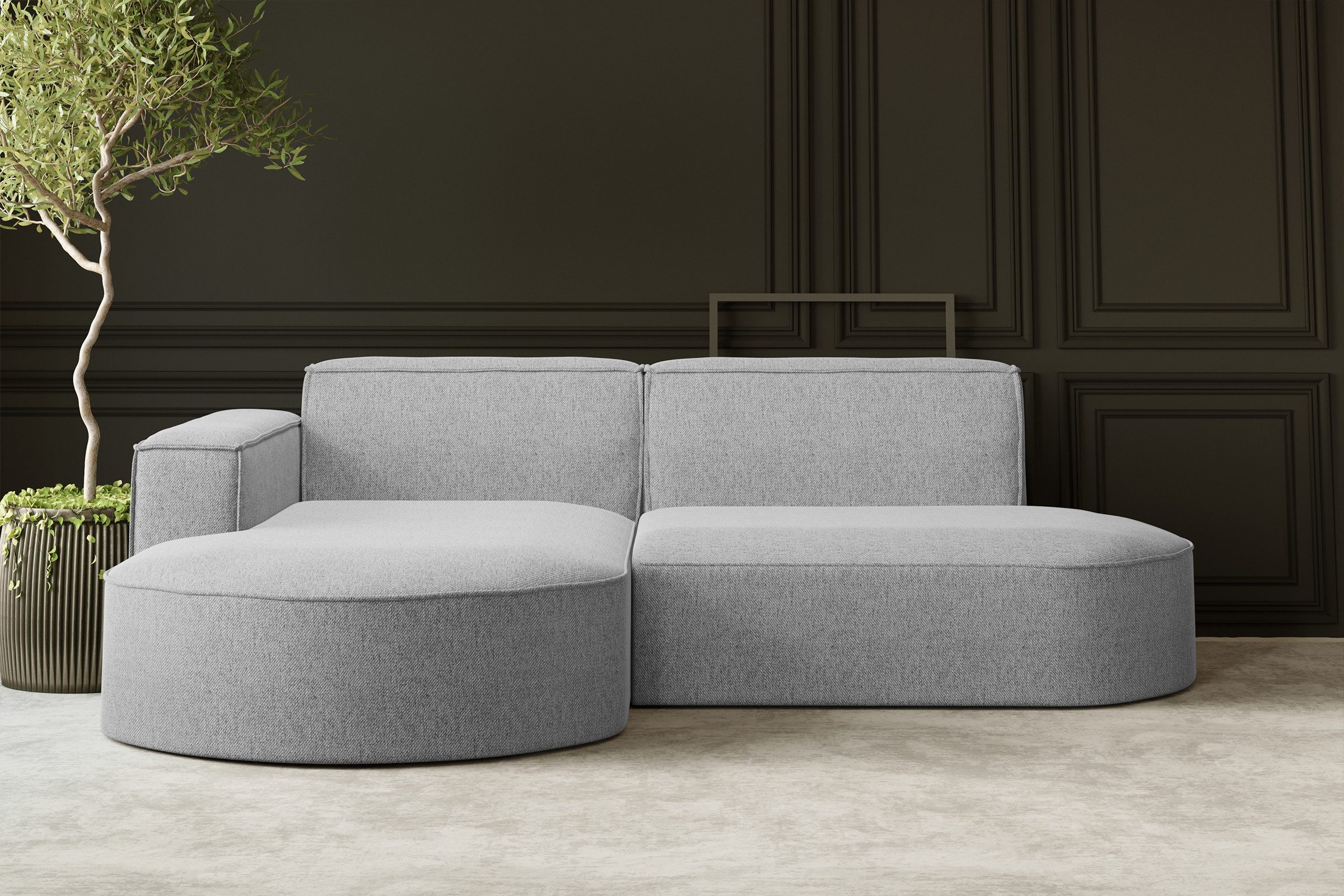 Kaiser Möbel Ecksofa Designer MODENA STUDIO L stoff Cord, Verita,Boucle, Ec günstig online kaufen