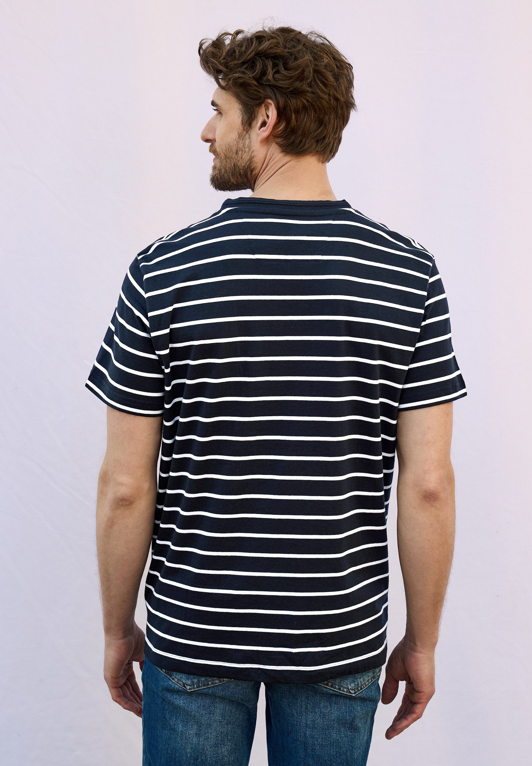 STREET ONE MEN T-Shirt, aus reiner Baumwolle günstig online kaufen