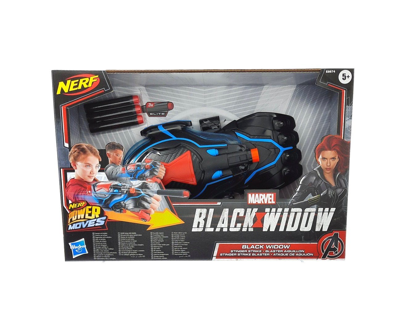 Nerf Blaster »Power Moves Marvel Black Widow Stinger Strike Blaster  Spielpistole« online kaufen | OTTO