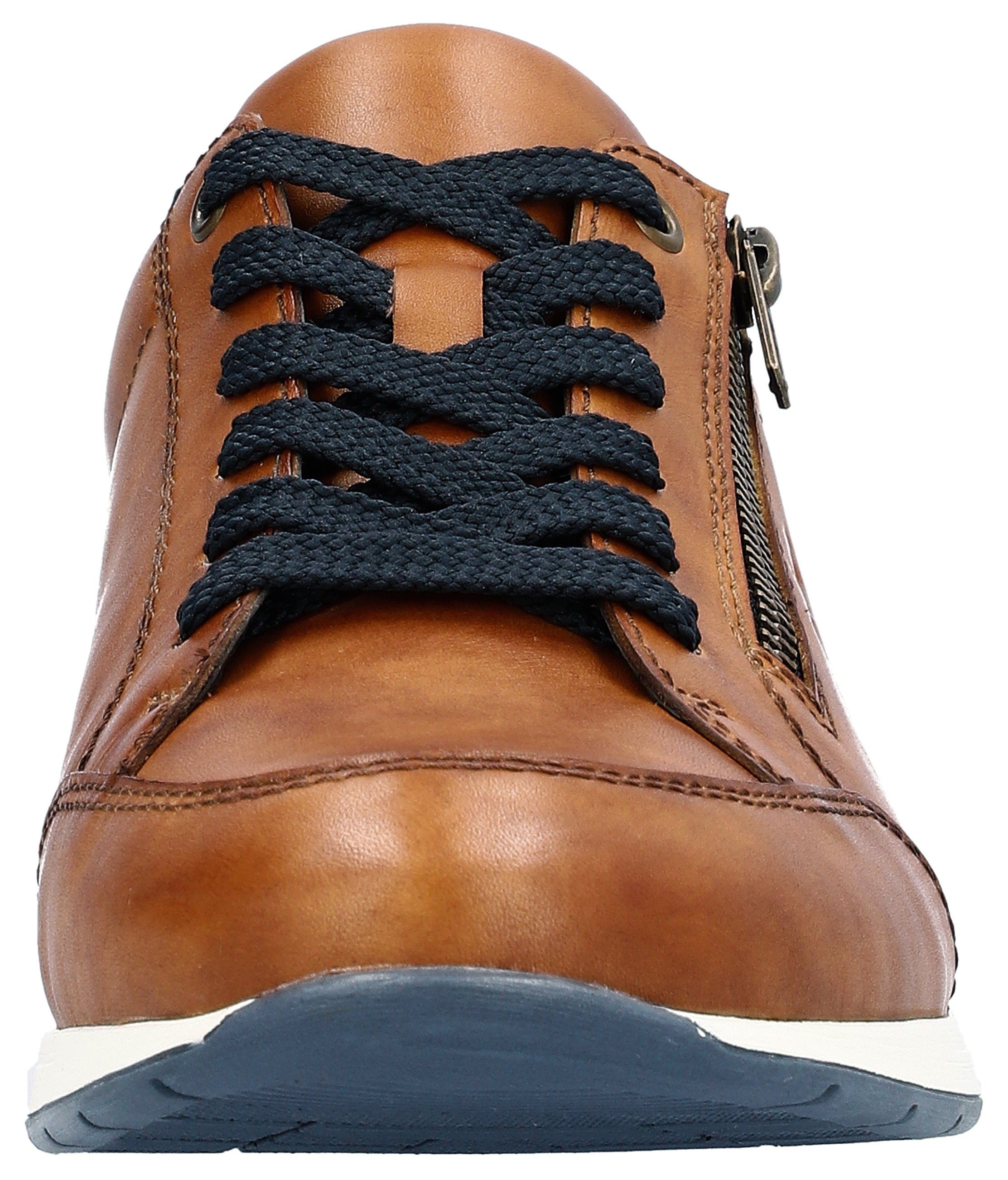 Rieker Sneaker in sportivem Look, Freizeitschuh, Halbschuh, Schnürschuh