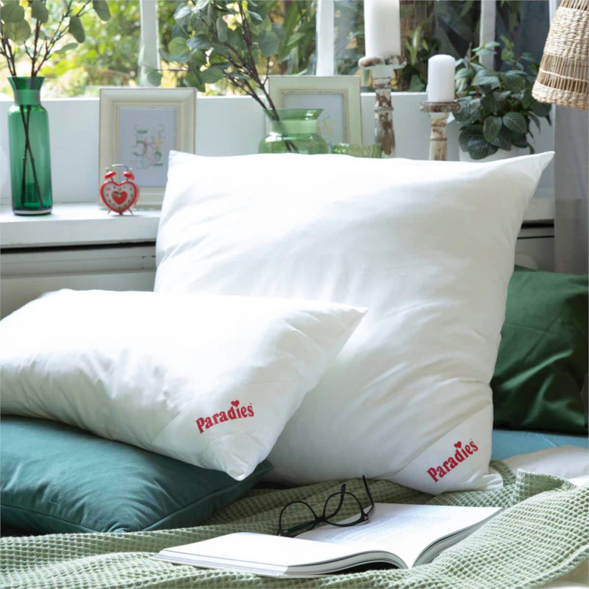 Paradies Babybettdecke Paradies Softy Kopflkissen Medium Bio, Füllung: Textilfaser-Bällchen