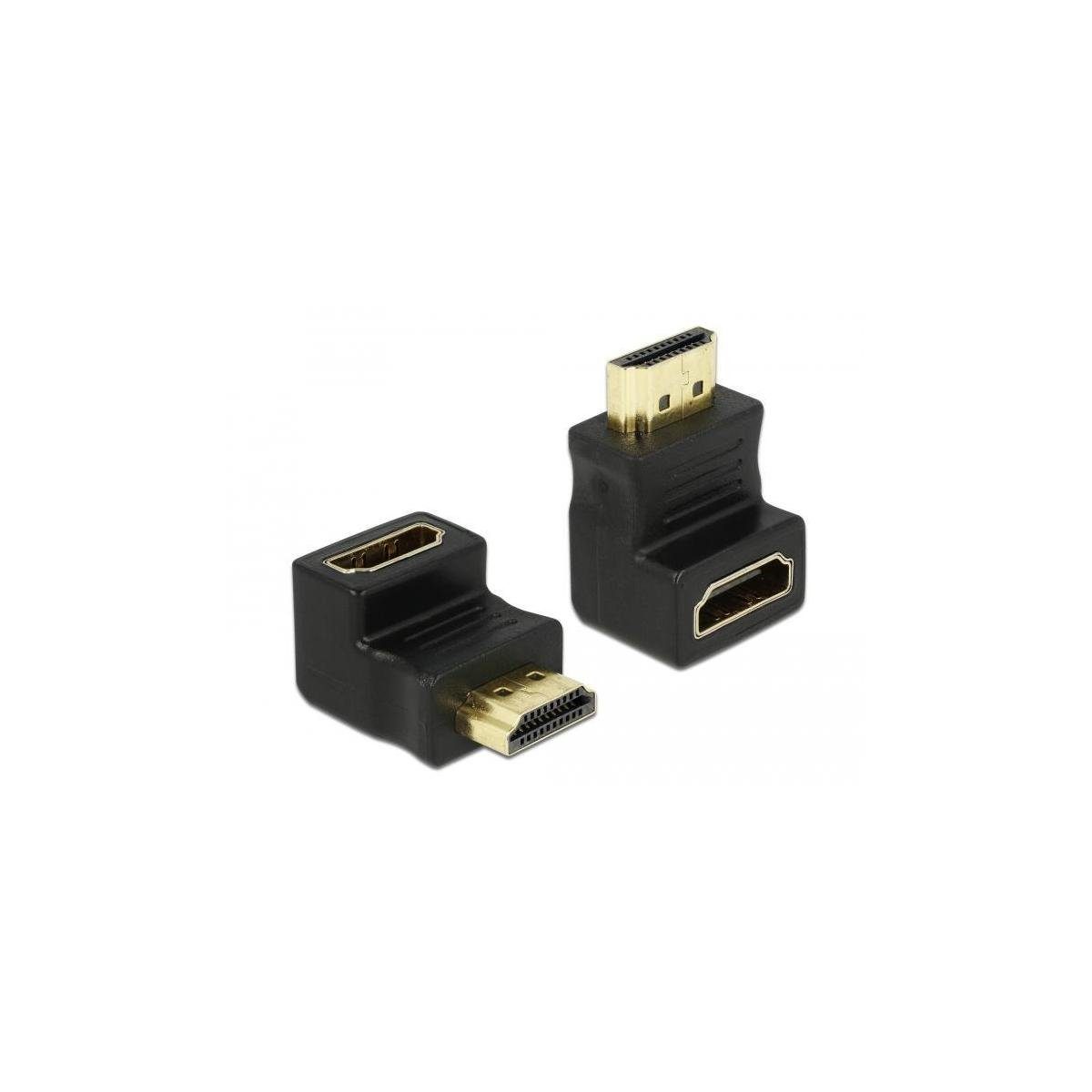 Delock Adapter HDMI Stecker zu HDMI Buchse 90° unten Computer-Kabel, HDMI, HDMI