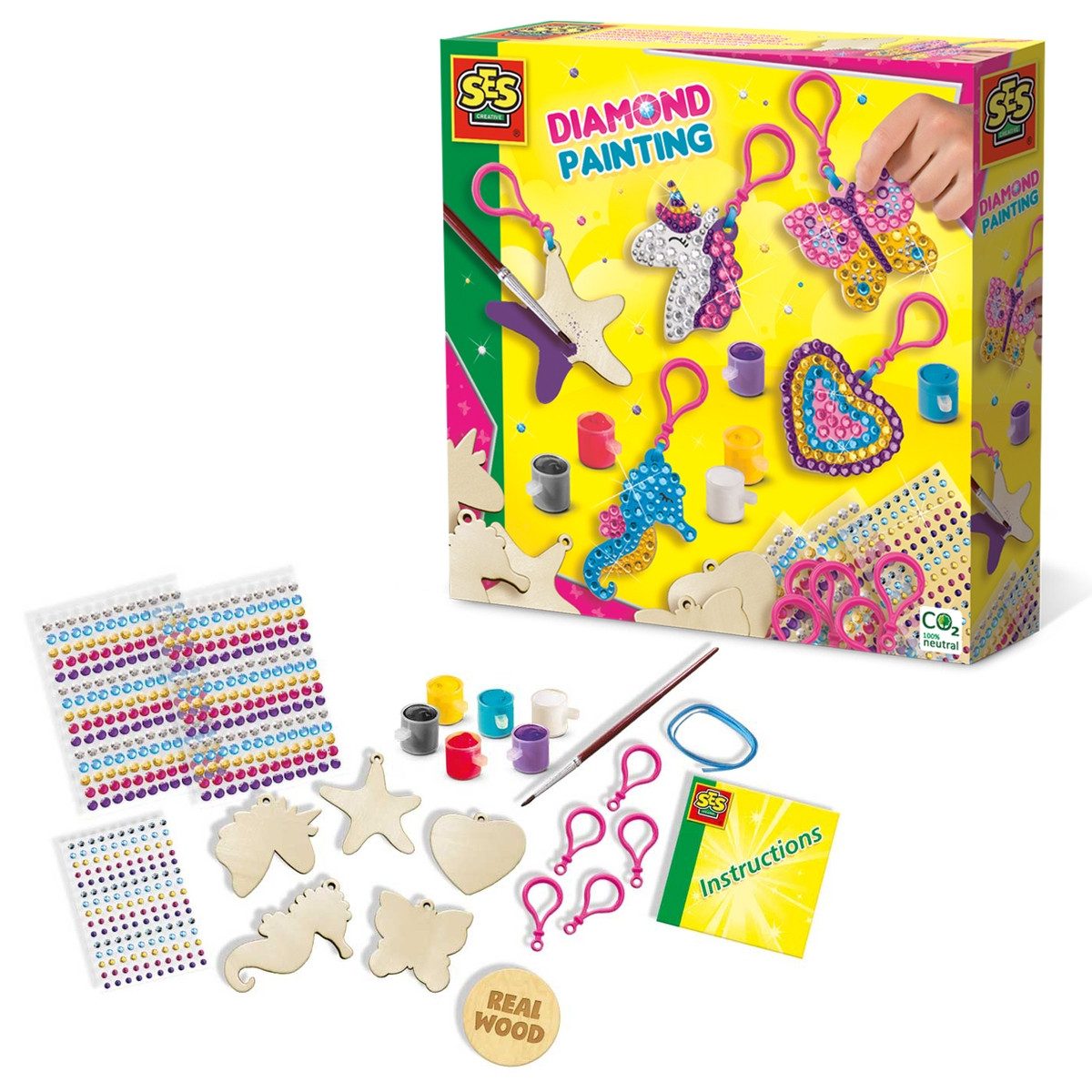SES Creative Kreativset SES CREATIVE Diamond Painting Schlüsselanhänger