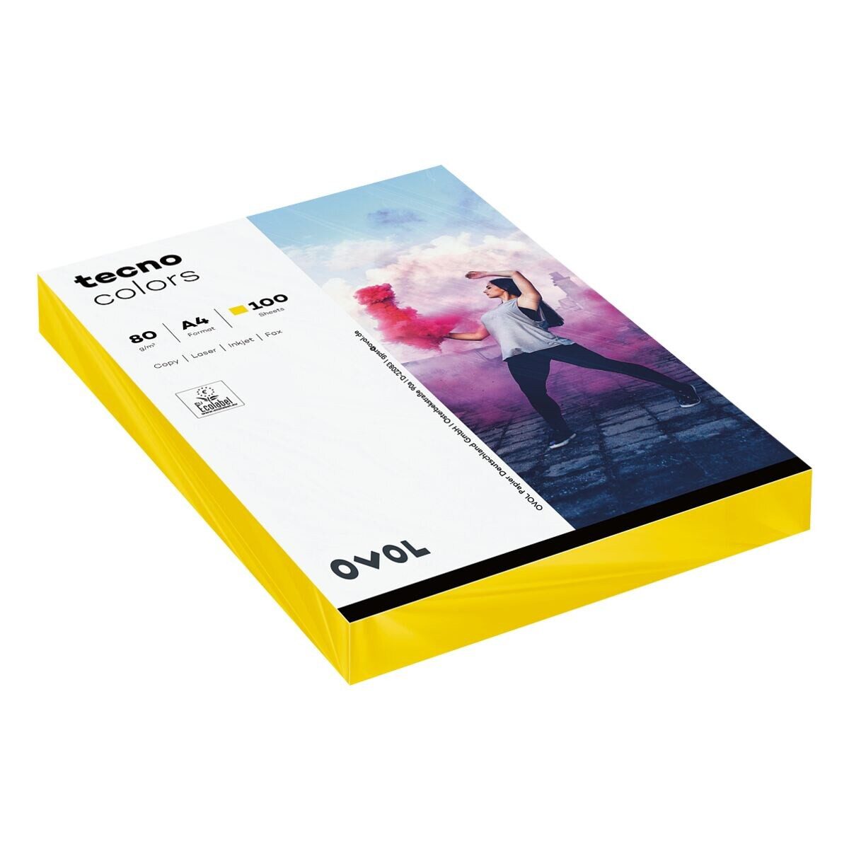 Inapa tecno Druckerpapier Rainbow, Intensivfarben, Format DIN A4, 80 g/m², Kleinpack