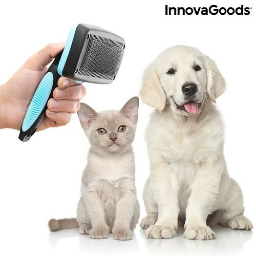 Einziehbaren für Reinigungsbürste mit Reinigungsbürste InnovaGoods Haustiere Borsten