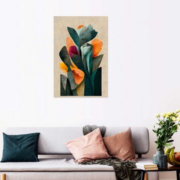 Posterlounge Wandfolie treechild, Im Blumengarten, Wohnzimmer Malerei