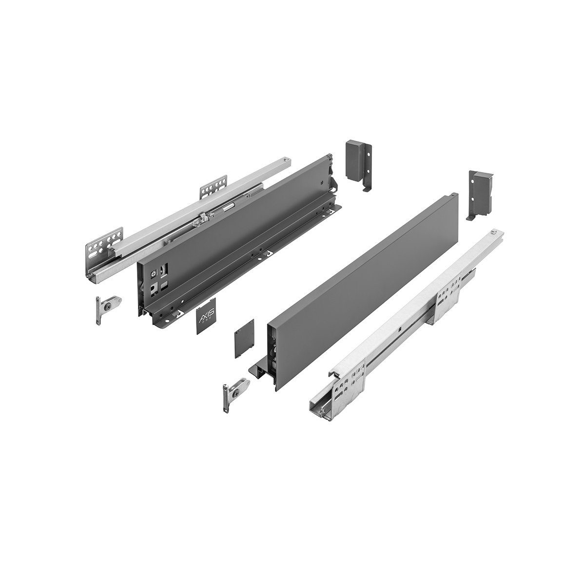 MS Beschläge Auszug Close Schubladen-Set 40kg Soft Schubladensystem