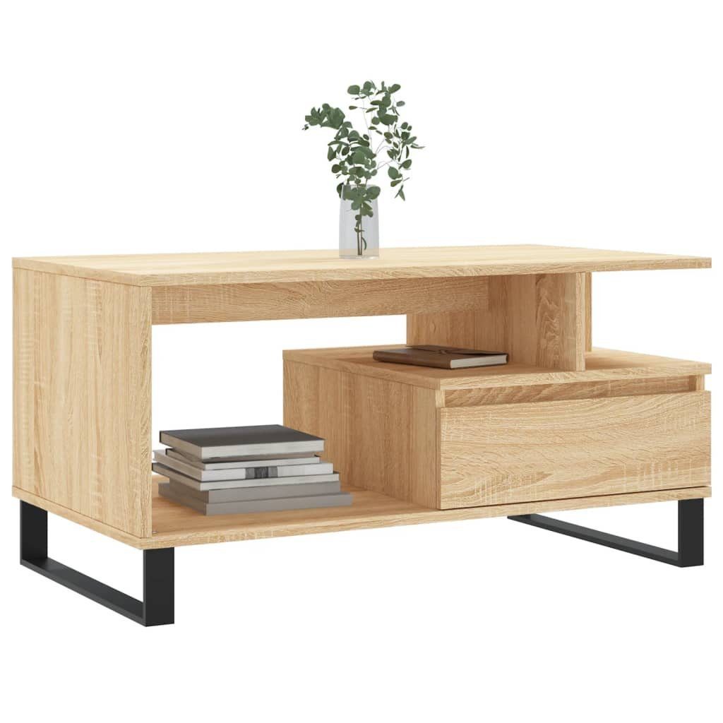 Sonoma-Eiche Eiche Couchtisch cm Sonoma (1-St) 90x49x45 vidaXL Holzwerkstoff Sonoma | Couchtisch Eiche