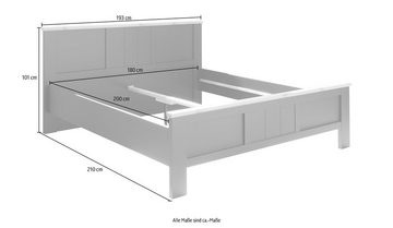 Schlafkontor Bettgestell Elastir, im Landhausstil