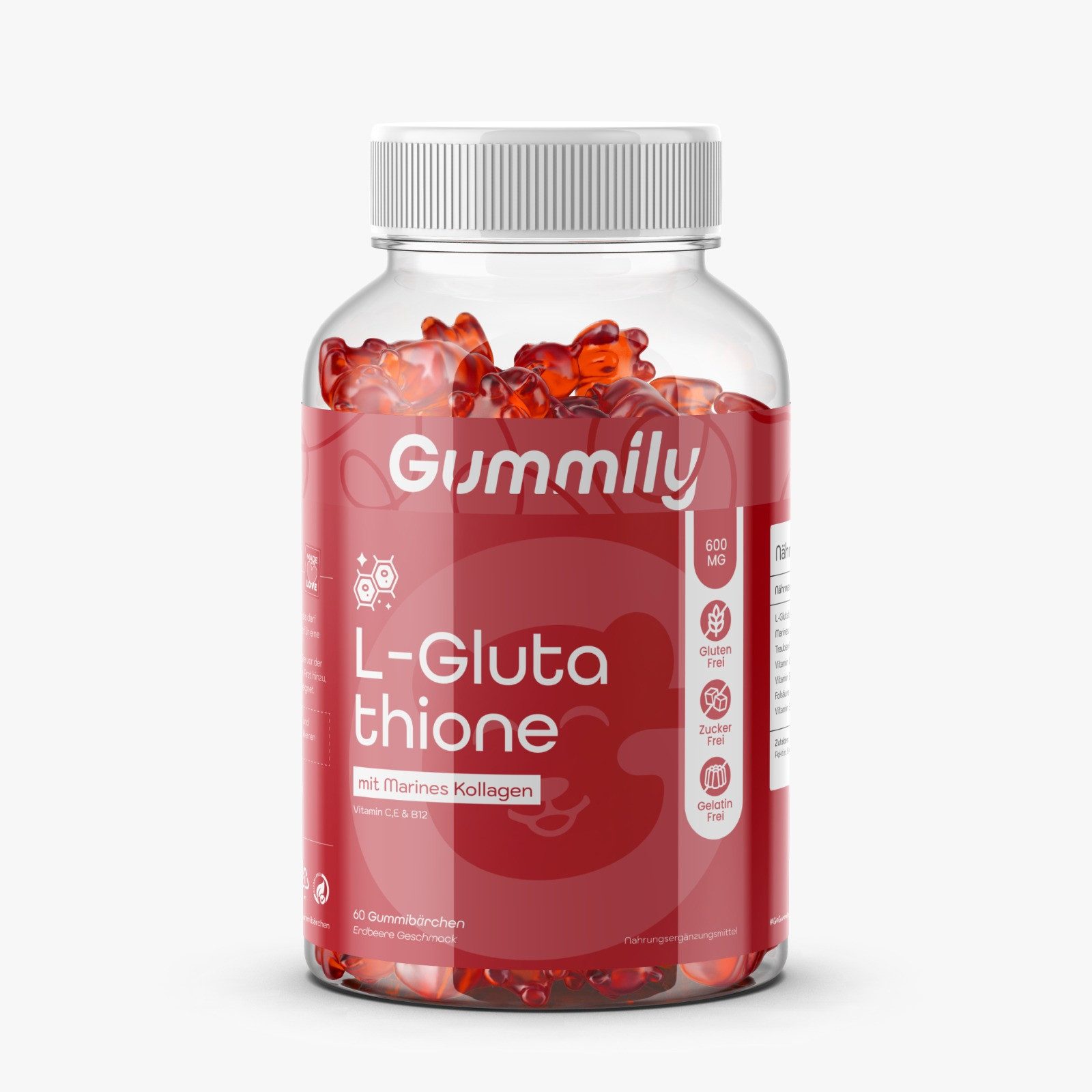 Gummily® L-Glutathion mit marinem Kollagen & Vitaminen Gummibärchen, 180 g