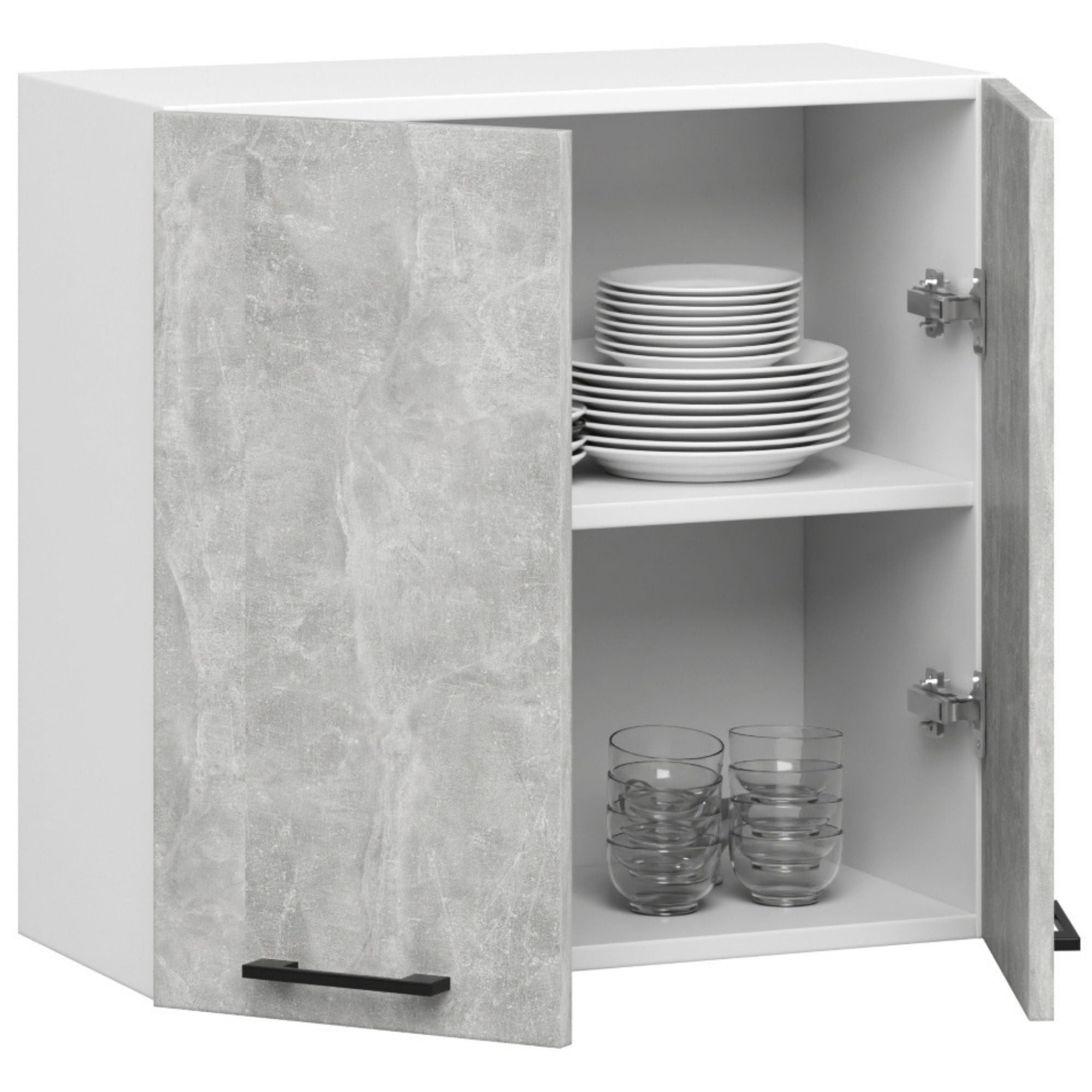 Raumhirsch Furniture Hängeschrank Moderner Hängeschrank Küche - Elegante Lösung - Wandschrank (viele Farbvarianten - Maße: 80 x 58 x 30 cm) - Hochwertig & stabil