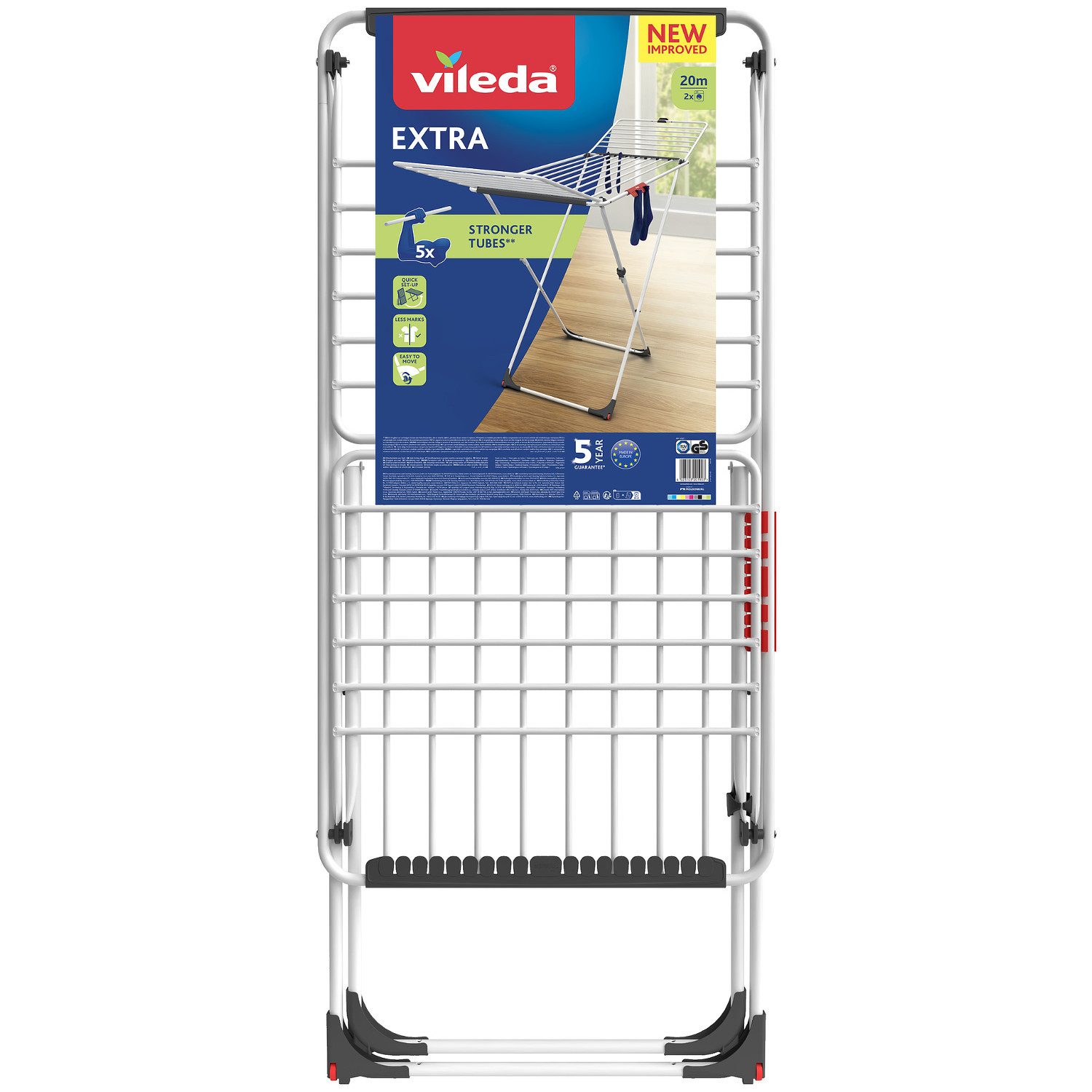 Vileda Wäscheständer 157215 Extra 20 m, Extra 20m Wäscheständer