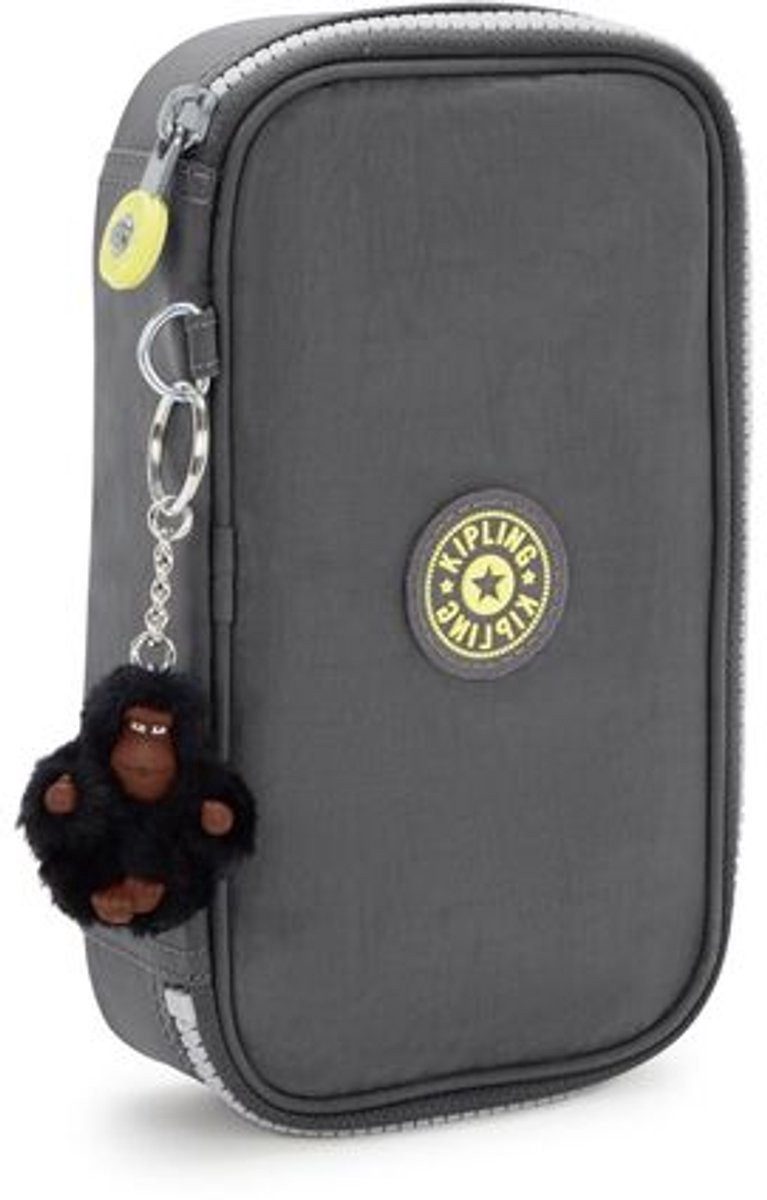 KIPLING Federmäppchen 50-Stifte-Unisex-Etui - BACK TO GREY, (1-tlg)