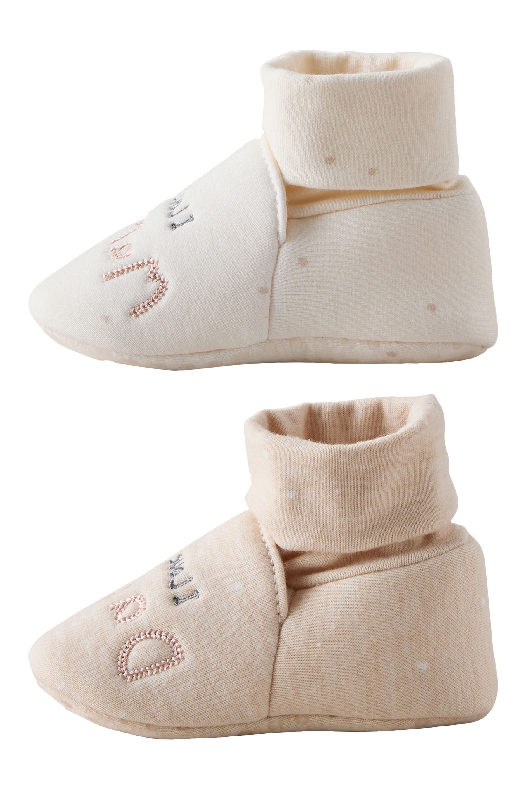 Next Schuhe „I love Mummy“/ „Daddy“-Print im 2er-Pack Babystiefel (2-tlg)