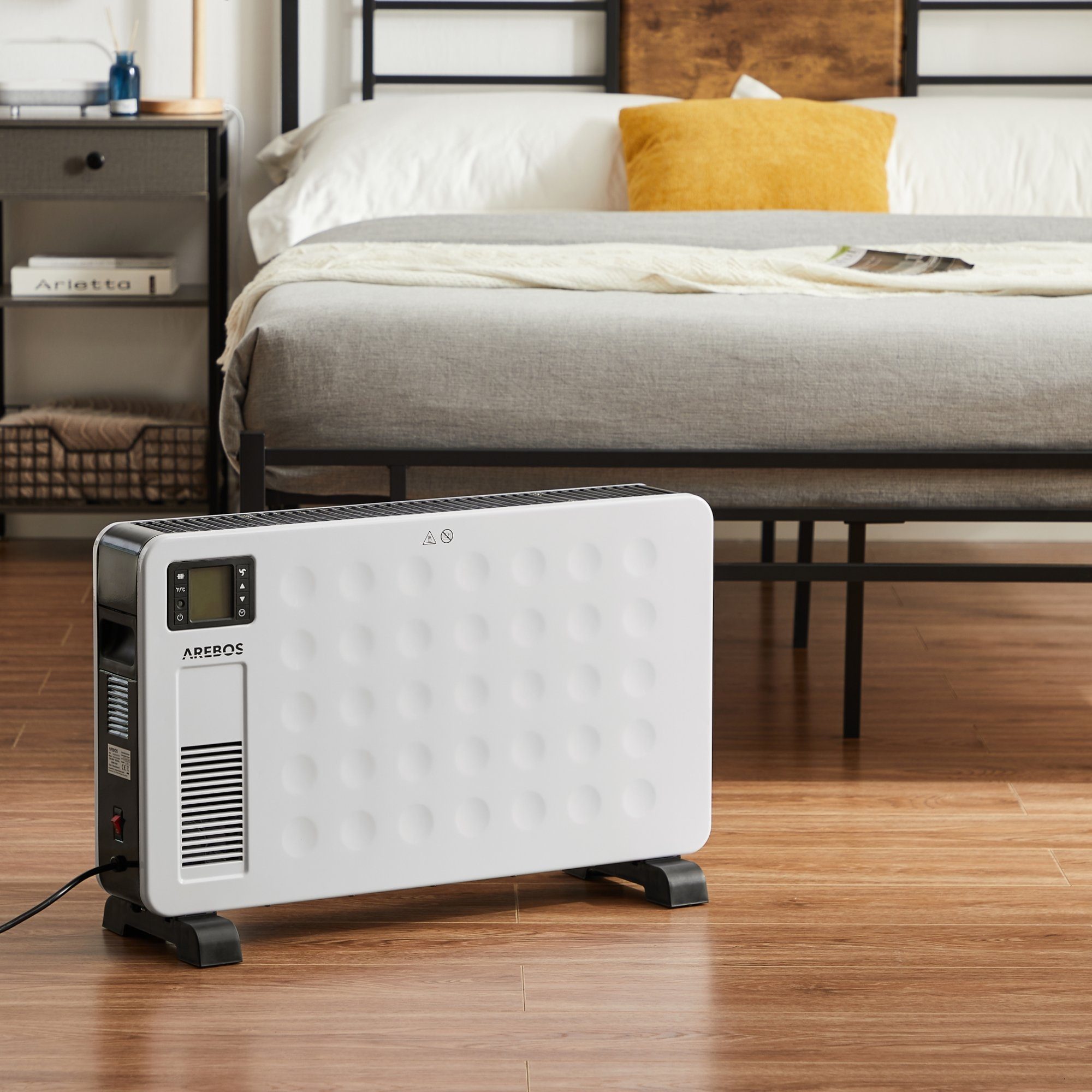 Arebos Konvektor 2300 W 3 Heizstufen, integriertes Thermostat, Inkl. Fernbe günstig online kaufen