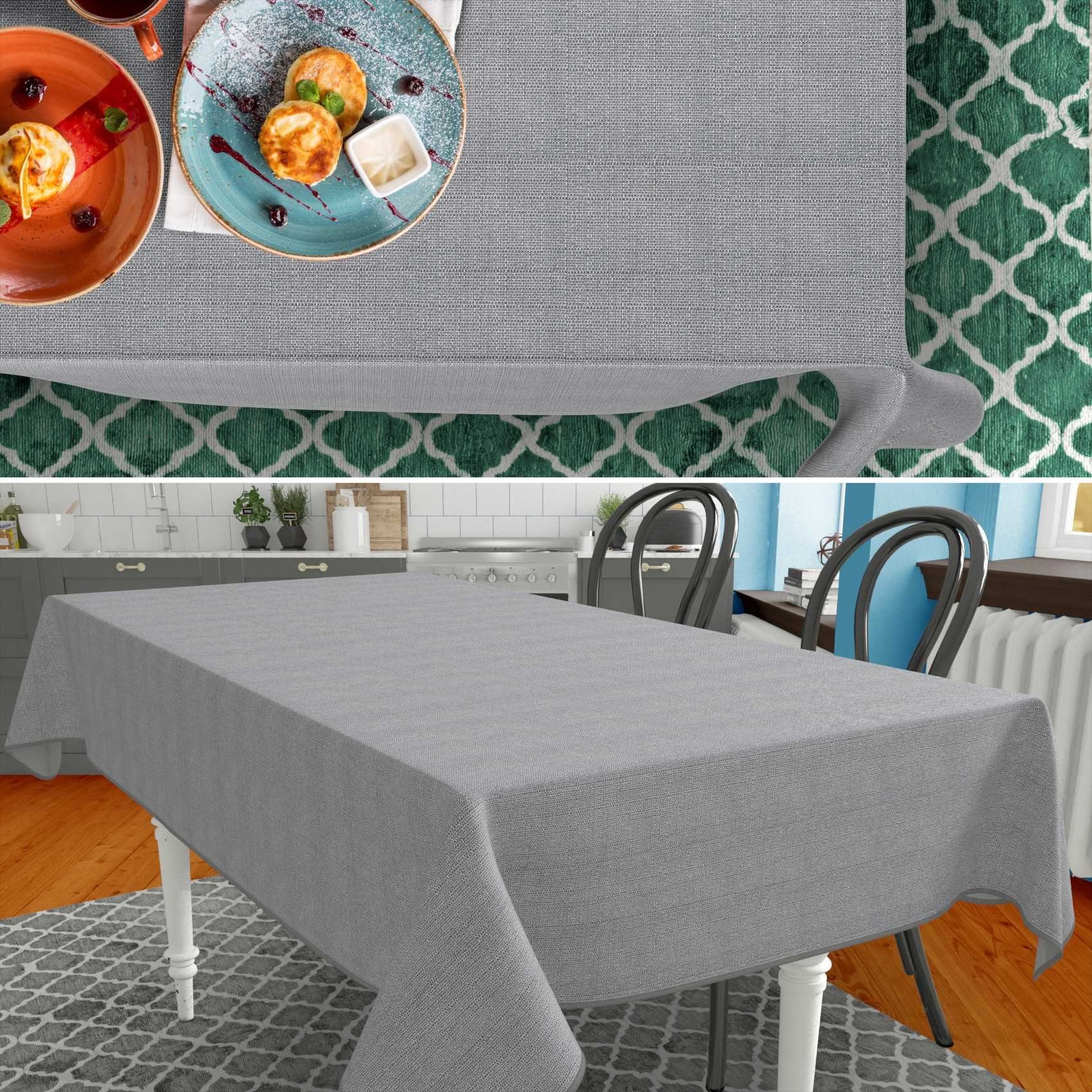 ANRO Tischdecke aus Stoff UNI Farben günstig online kaufen