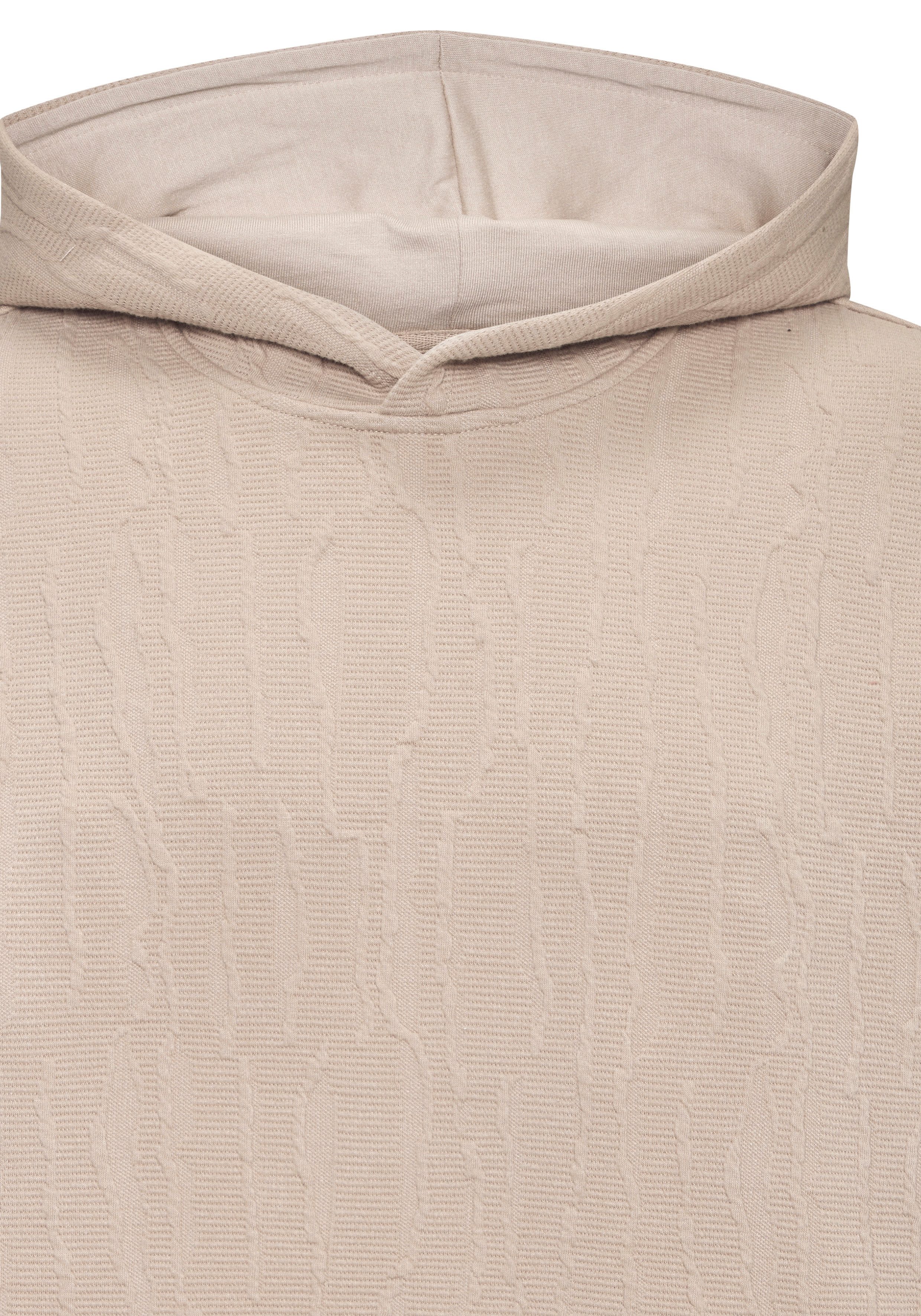 John Devin Hoodie - Struktur Sweat mit Kapuze bis Größe 5XL innen angeraute Sweatware mit besonderer Struktur-Optik – Bild 4 von 5