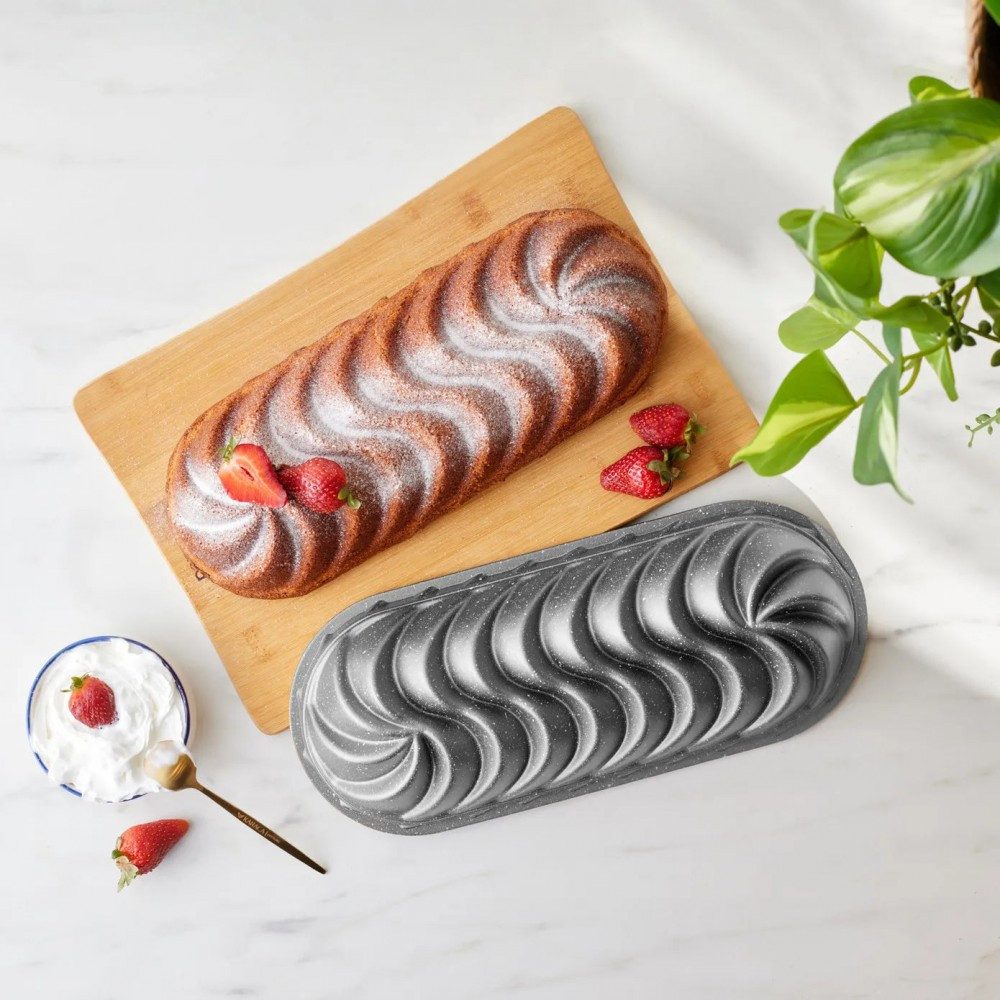 Karaca Herzkuchenform Karaca Cake Pro Vera Cast Tortenform, Anthrazit, 35 cm