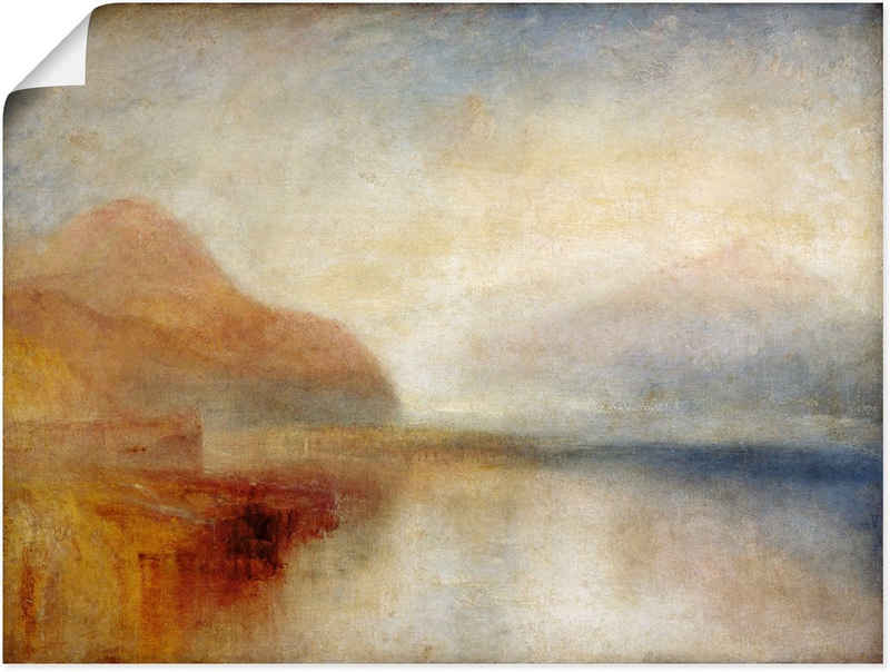 Artland Wandbild Monte Rosa. Um 1835/40, Berge (1 St), als Leinwandbild, Wandaufkleber oder Poster in versch. Größen