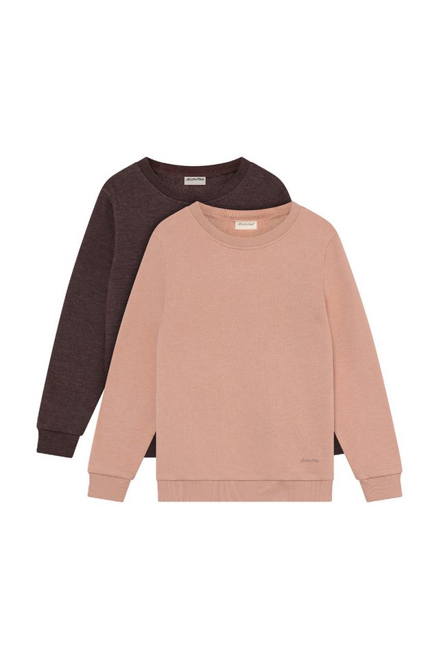 Minymo Sweatshirt MISweatshirt (2-tlg) 2er Pack Kuscheliges Sweatshirt
