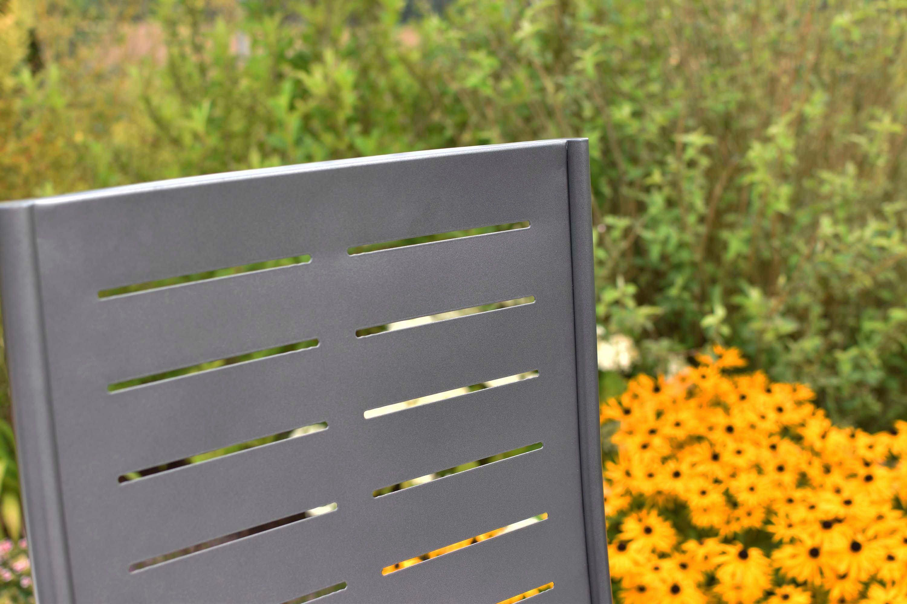 MERXX Gartensessel Tinos (1-St), folierte Armlehnen in Holzoptik