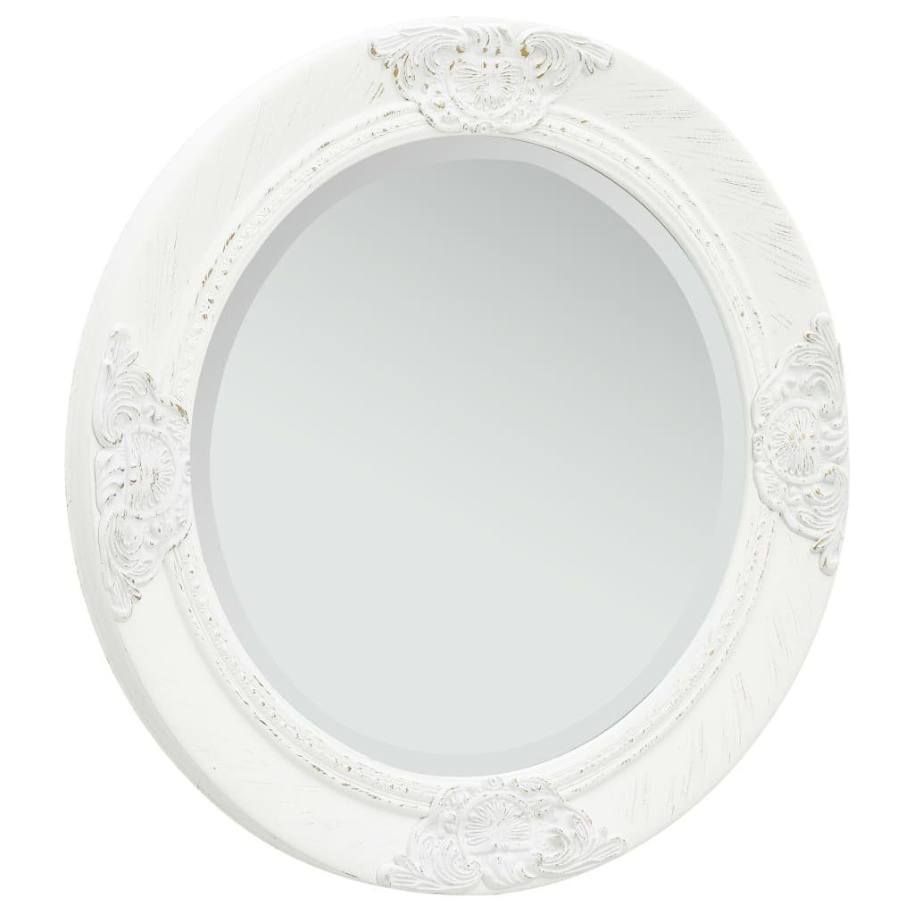 vidaXL Spiegel Wandspiegel im Barock-Stil 50 cm Weiß (1-St) Weiß | Weiß