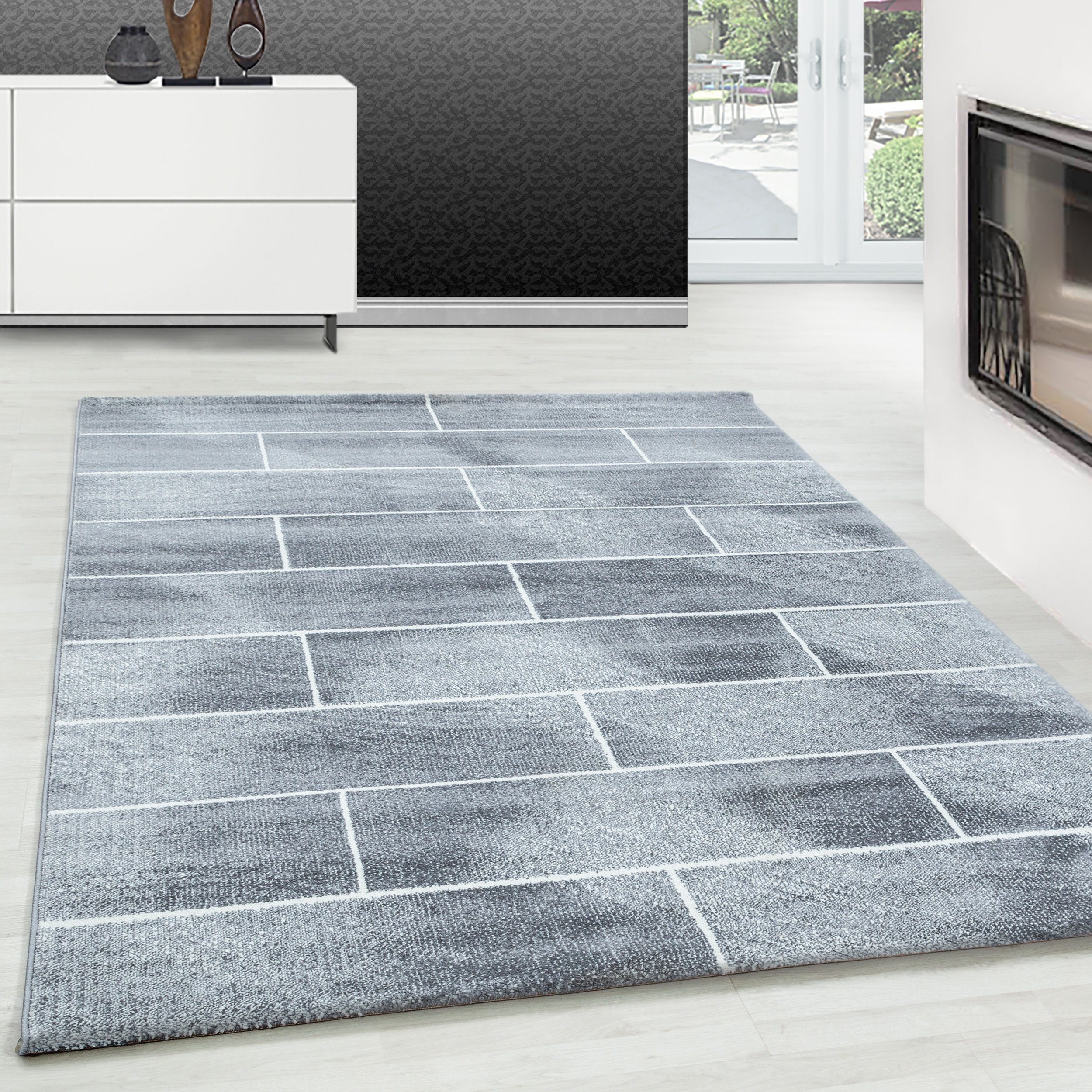 Teppium Teppich Geometrisch Design, Rechteckig, Höhe: günstig online kaufen