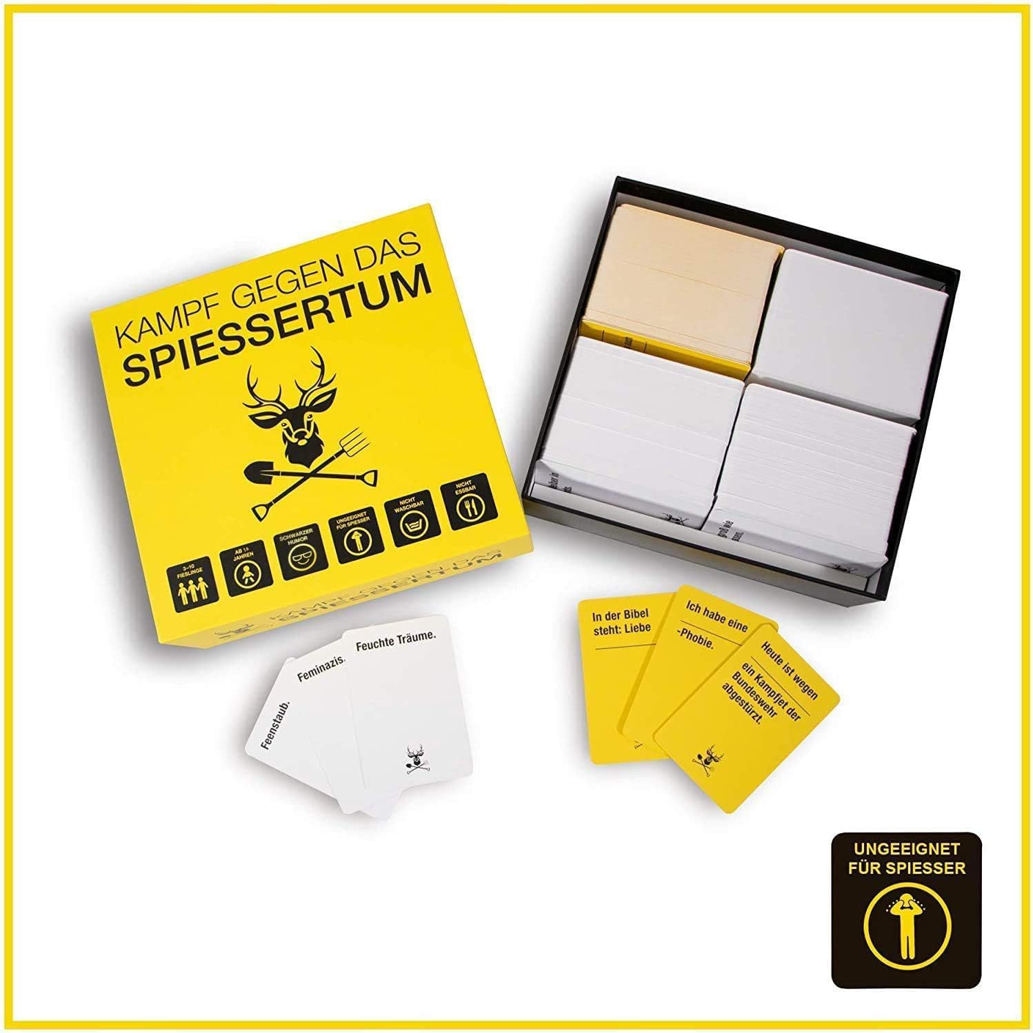 Kampfhummel Spiele Spiel Kampf gegen das Spießertum Hauptspiel, Lustiges Kartenspiel, Partyspiel mit schwarzem Humor, 3-10 Spieler