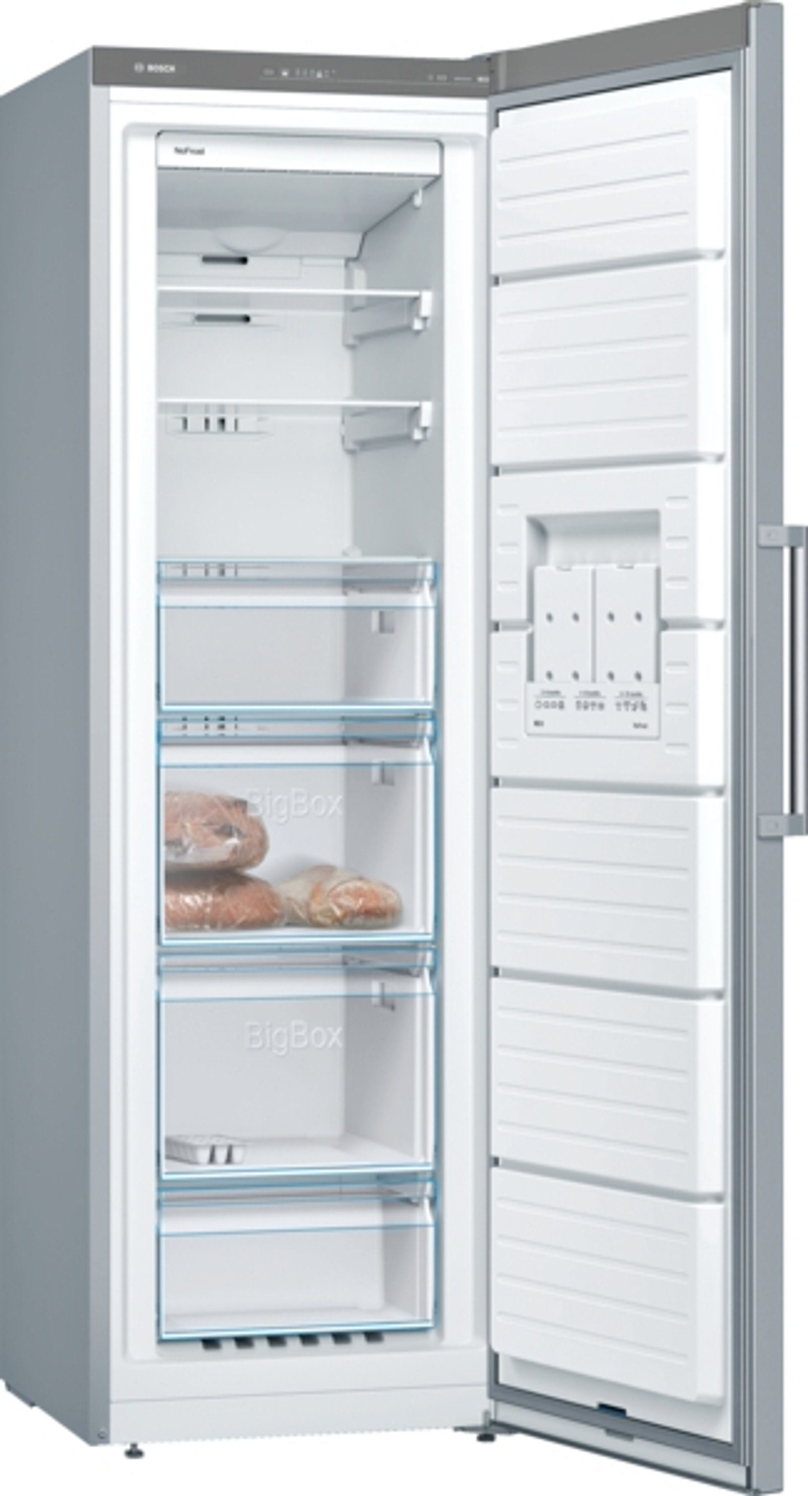 BOSCH Gefrierschrank Serie 4 GSN36VLEP, 186 cm hoch, 60 cm breit, NoFrost, BigBox-Gefriergutschublade, Automatisches SuperGefrieren