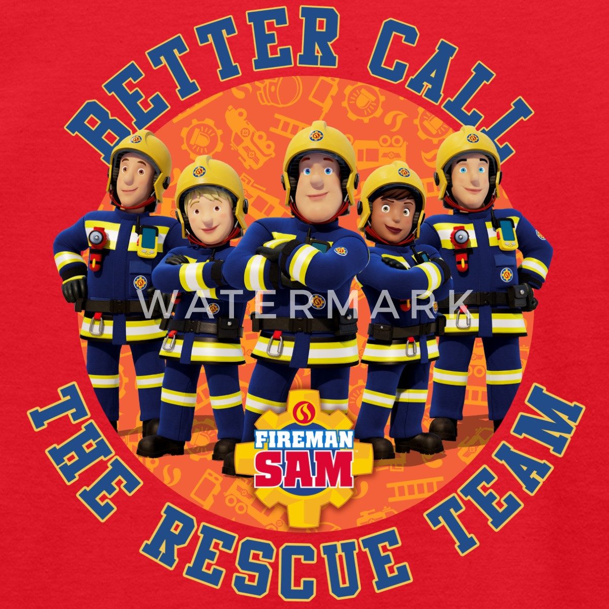Spreadshirt T-Shirt Feuerwehrmann Sam™ Better Call The Rescue Team Kinder T-Shirt (1-tlg)