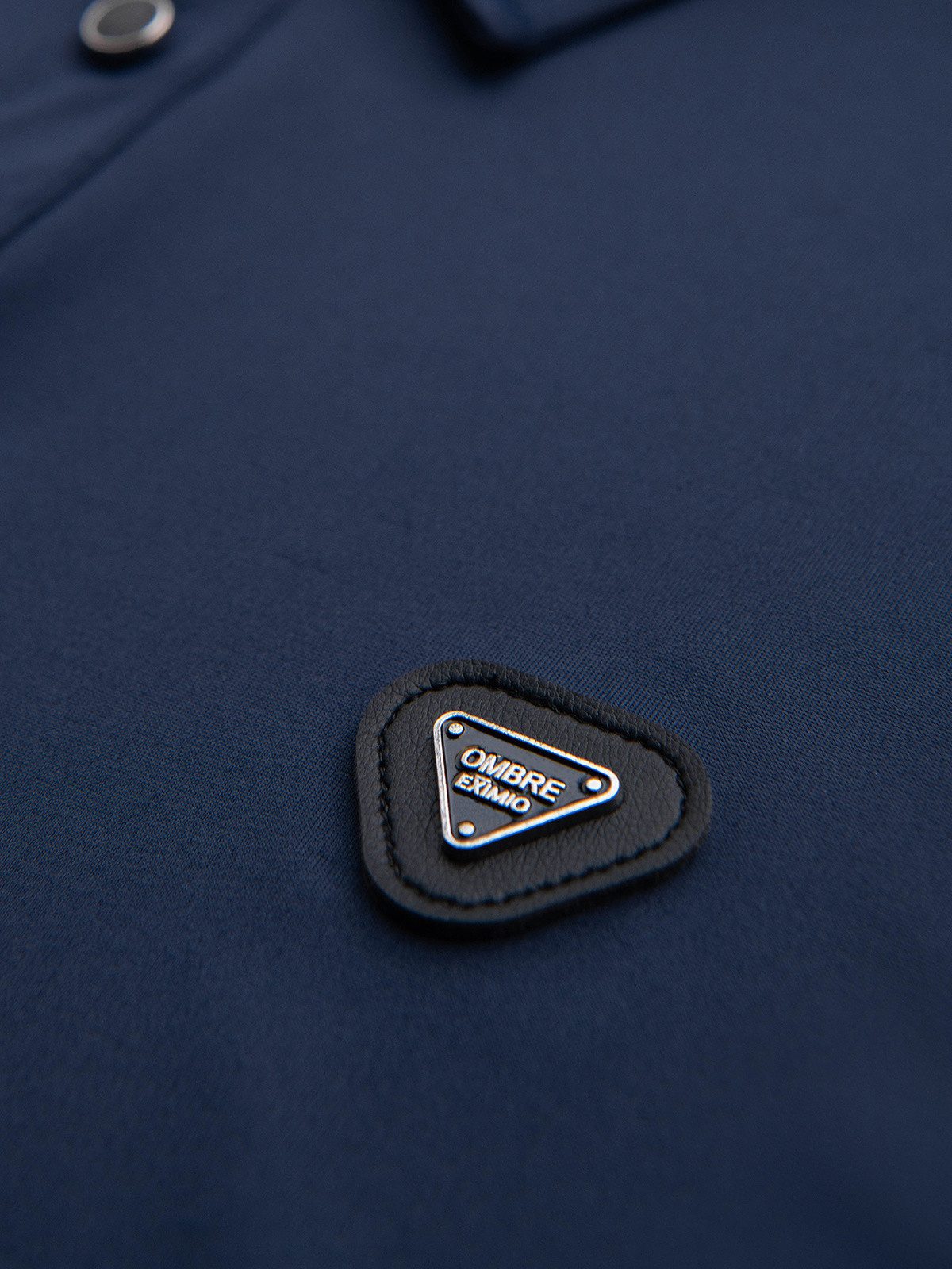 OMBRE Langarm-Poloshirt Polo-Shirt mit langen Ärmeln und eleganten Markenknöpfen