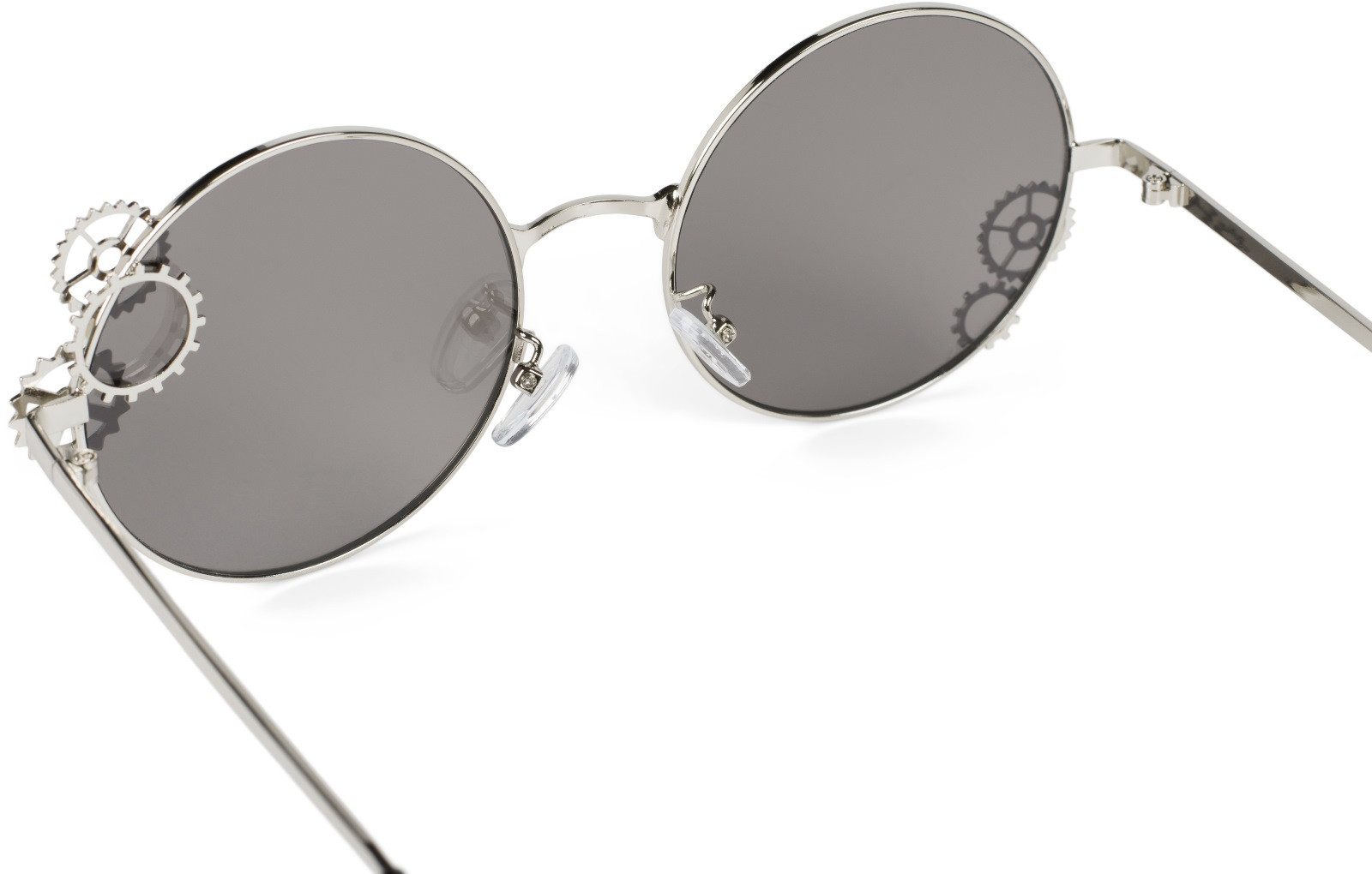 styleBREAKER Sonnenbrille Runde Sonnenbrille mit Zahnrad Applikation (1-St) Gradient