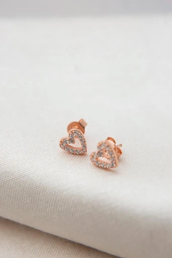 Einzelstück Paar Ohrstecker Ohrringe Ohrstecker Herz Love Liebe Lovely günstig online kaufen